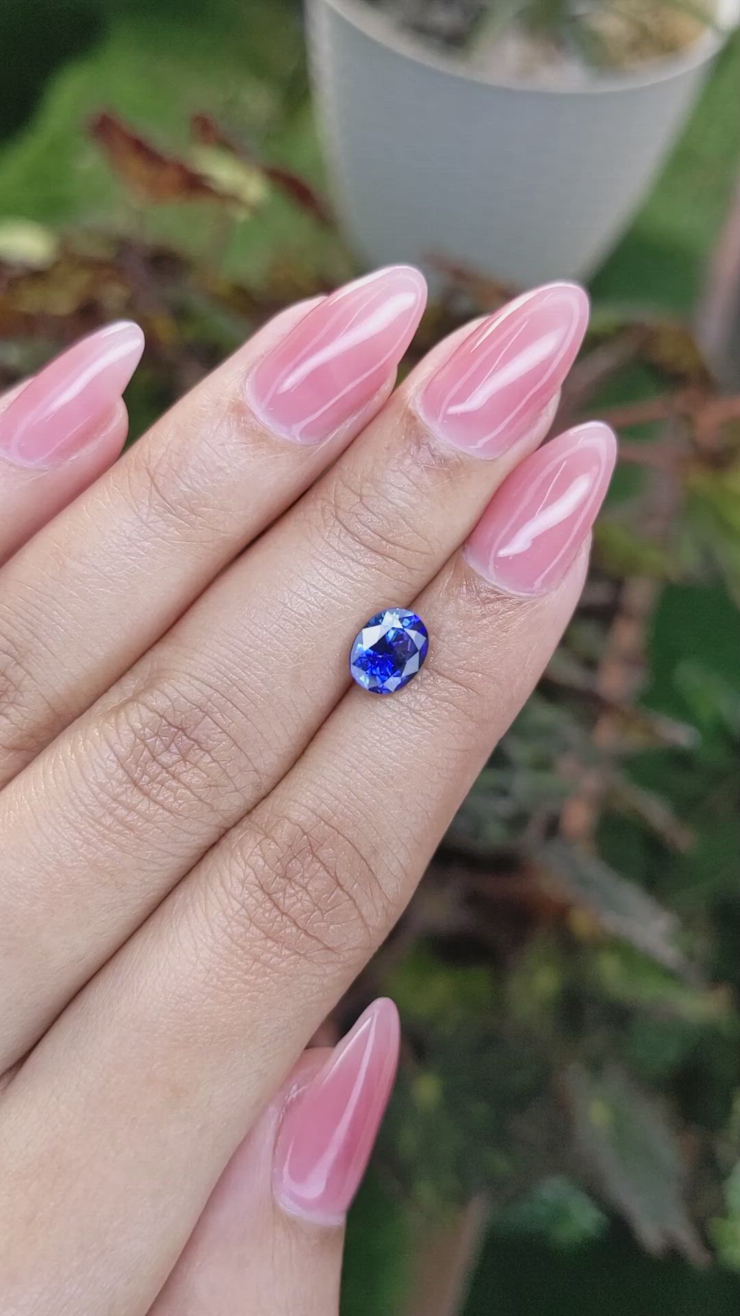 1.53 Ct. Blue Sapphire from Ceylon (Sri Lanka) Size Video