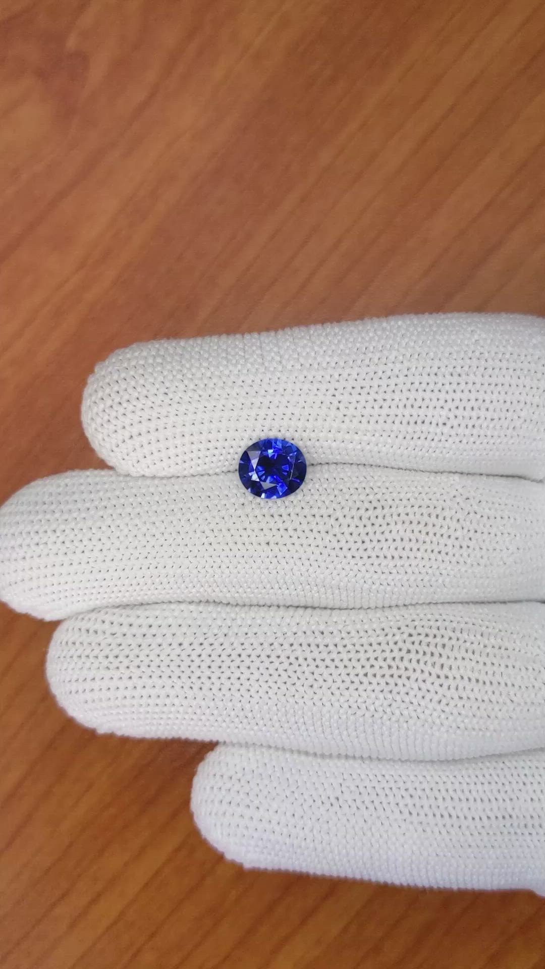 1.46 Ct. Blue Sapphire from Ceylon (Sri Lanka) Size Video