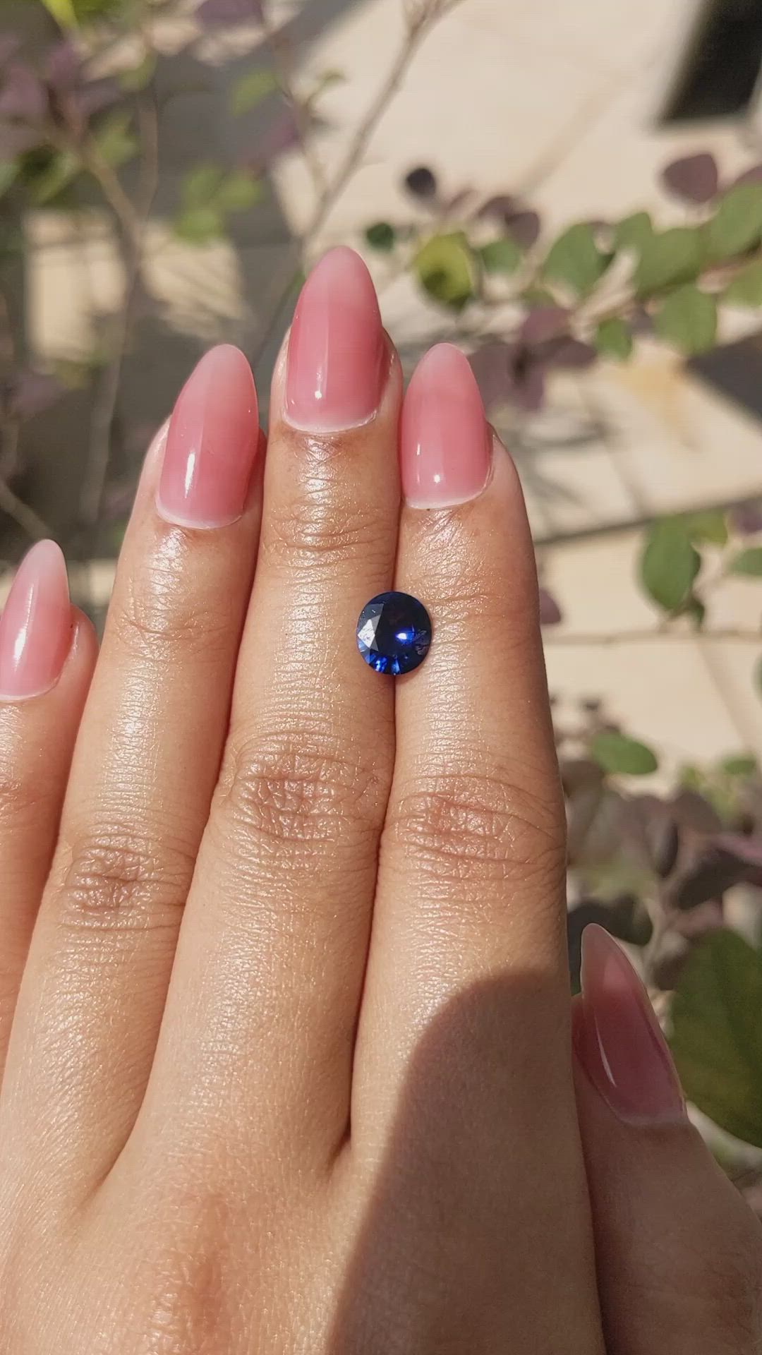1.46 Ct. Blue Sapphire from Ceylon (Sri Lanka) Size Video