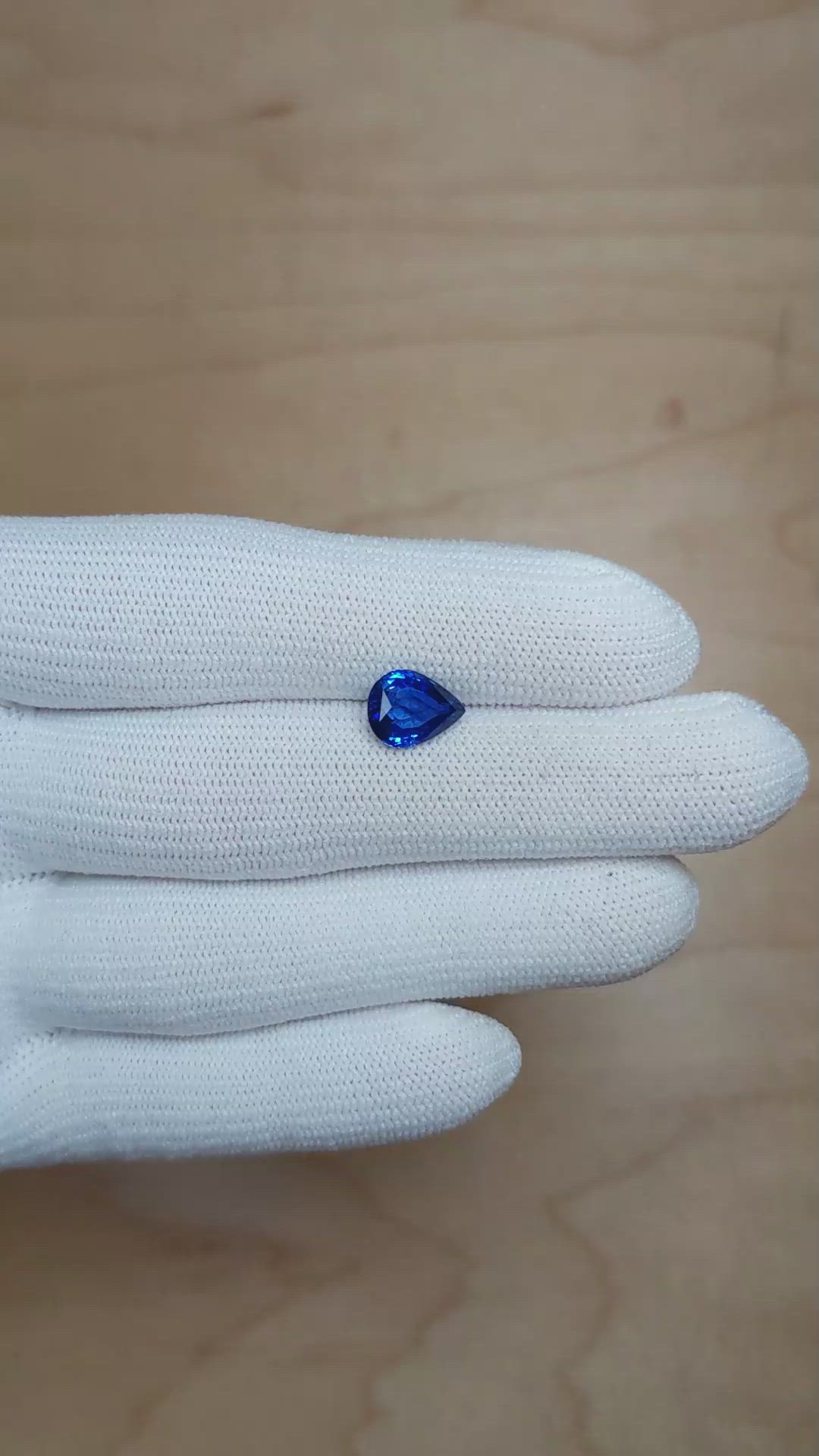 2.36 Ct. Blue Sapphire from Ceylon (Sri Lanka) Size Video