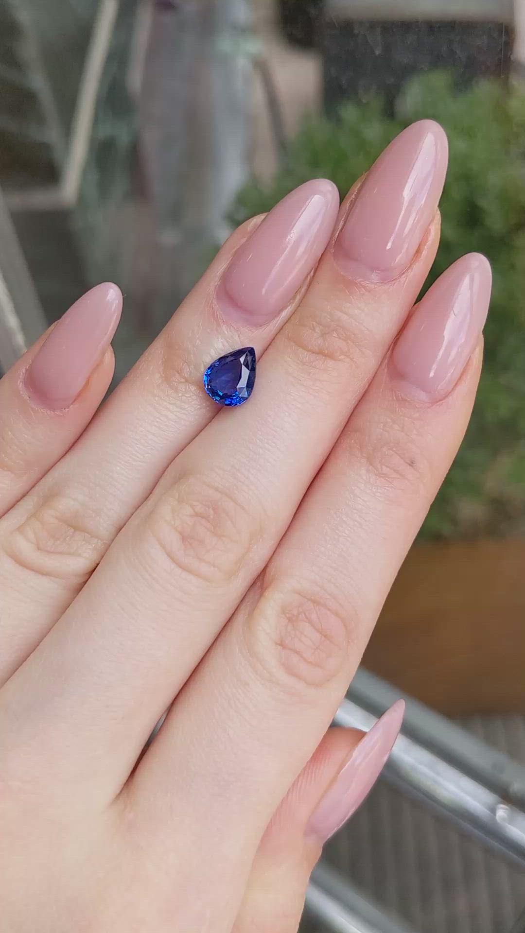 2.36 Ct. Blue Sapphire from Ceylon (Sri Lanka) Size Video