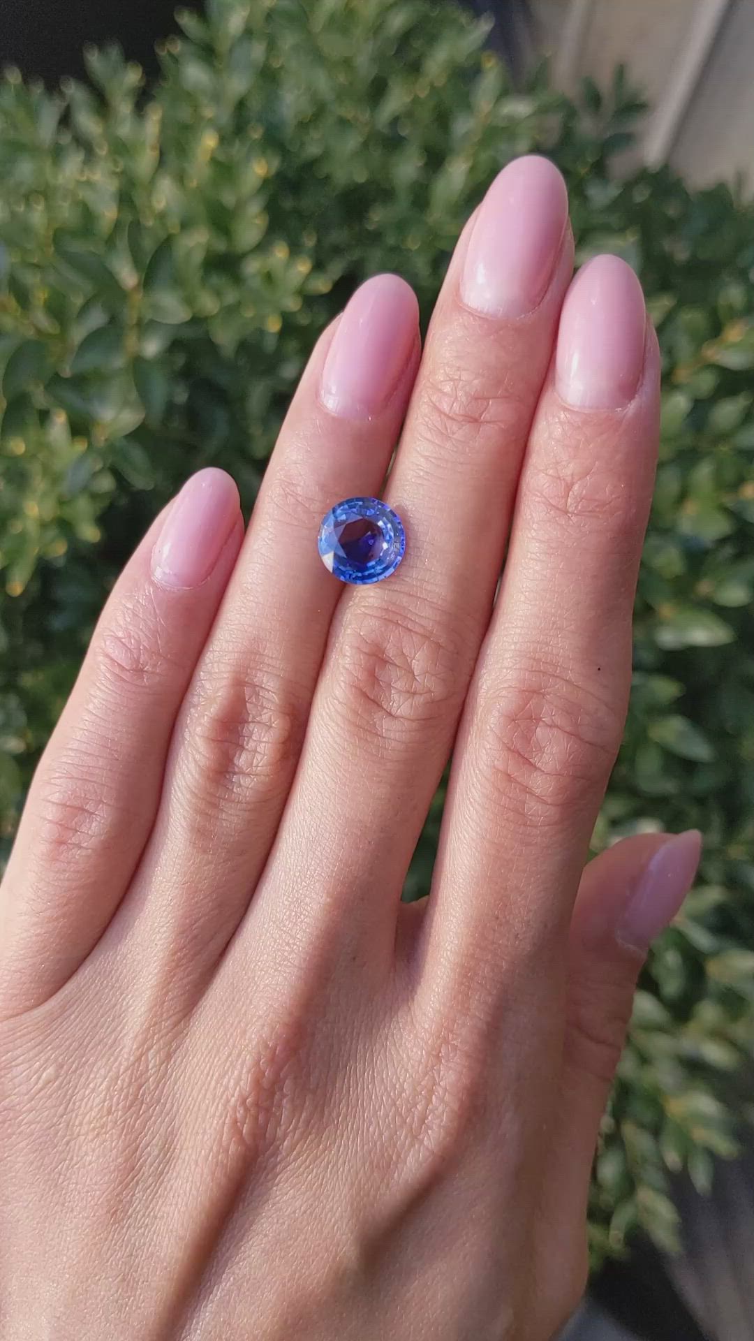 3.37 Ct. Blue Sapphire from Ceylon (Sri Lanka) Size Video