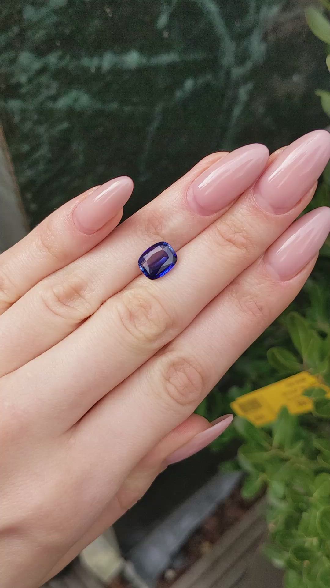 3.38 Ct. Blue Sapphire from Ceylon (Sri Lanka) Size Video