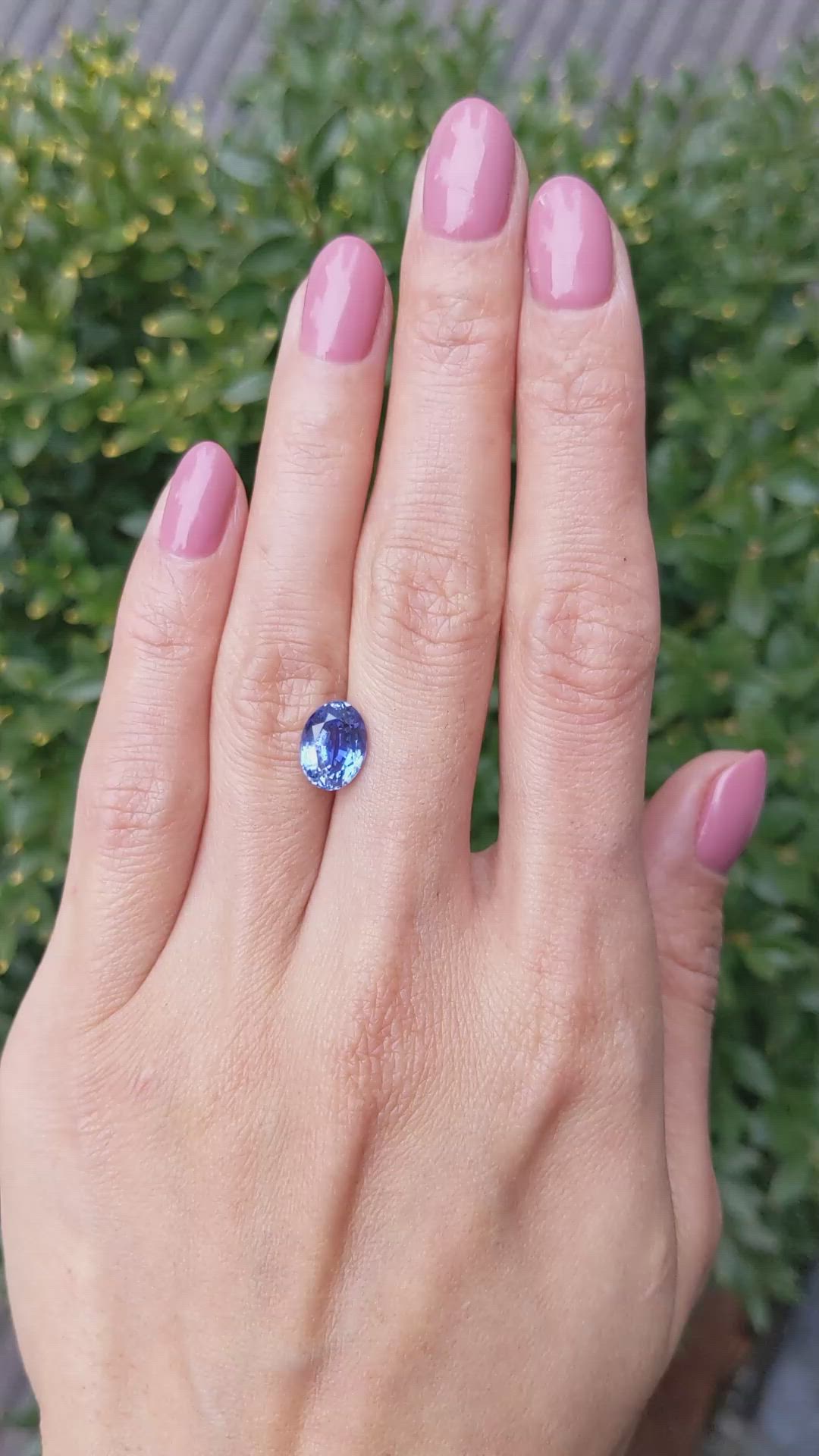 3.18 Ct. Blue Sapphire from Ceylon (Sri Lanka) Size Video