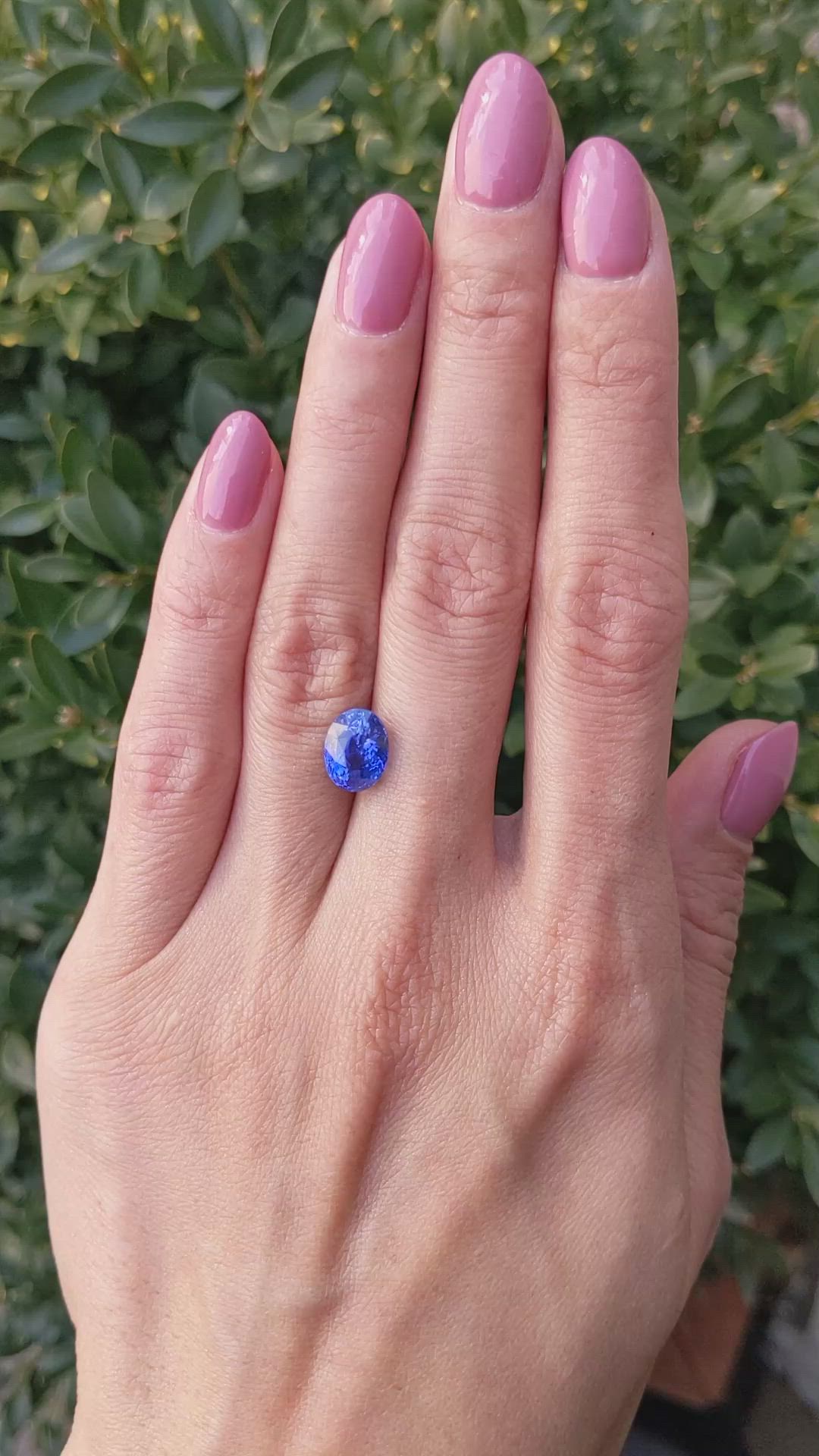 3.57 Ct. Blue Sapphire from Ceylon (Sri Lanka) Size Video