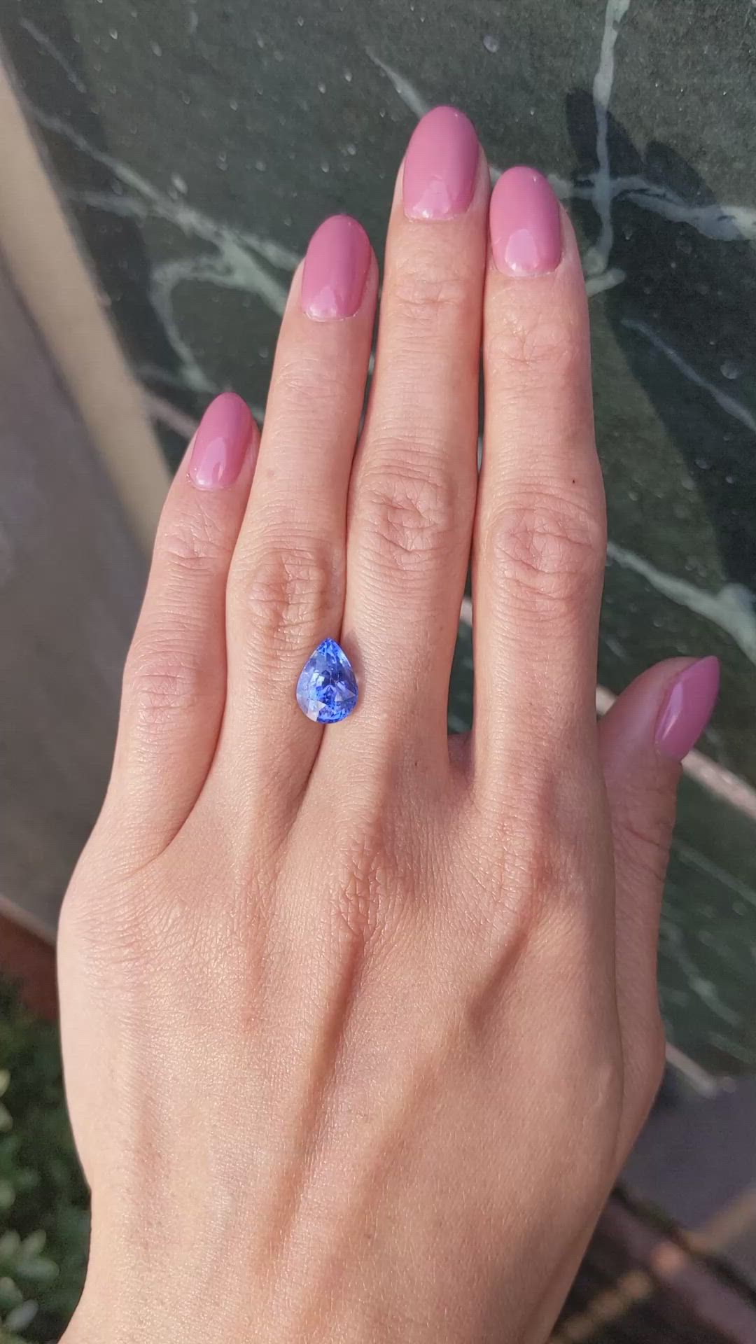 4.31 Ct. Blue Sapphire from Ceylon (Sri Lanka) Size Video