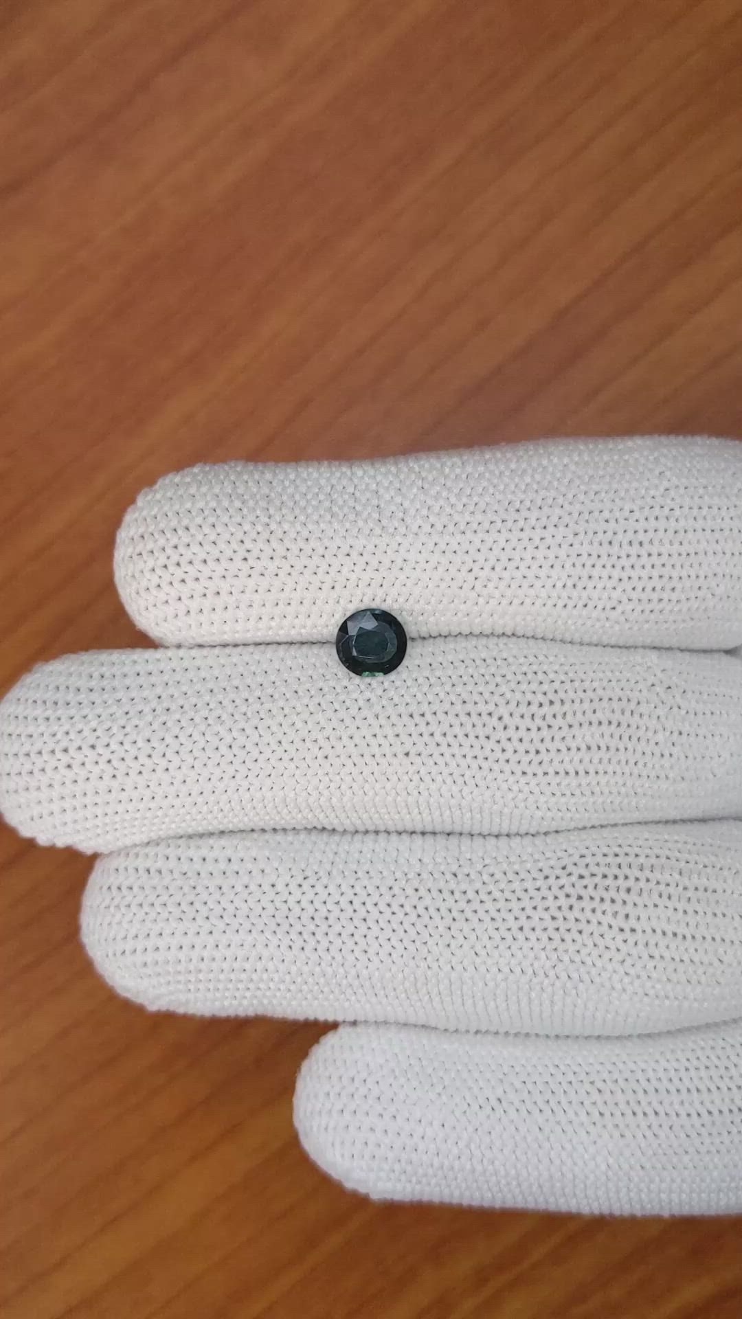 0.75 Ct. Greenish Blue Sapphire from Madagascar Size Video