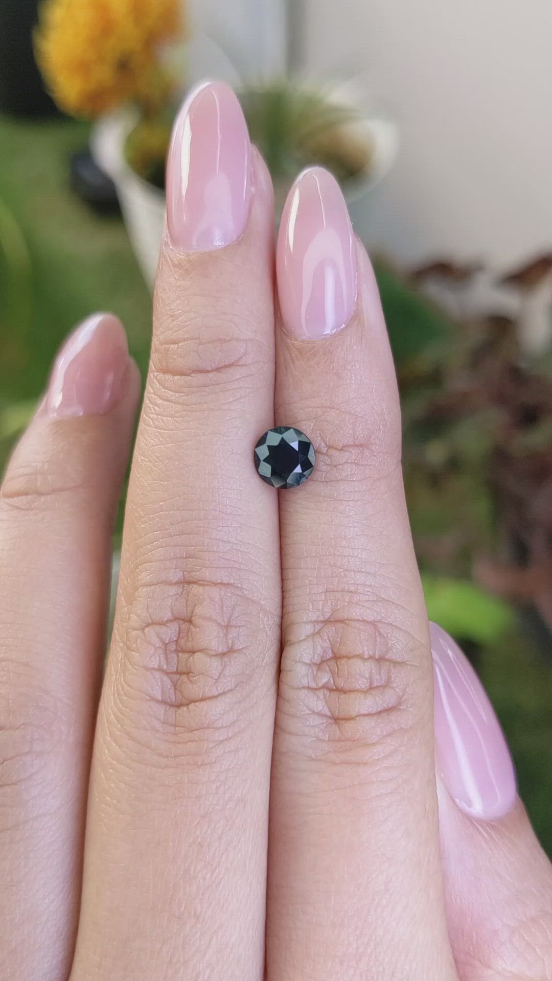 1.21 Ct. Greenish Blue Sapphire from Madagascar Size Video