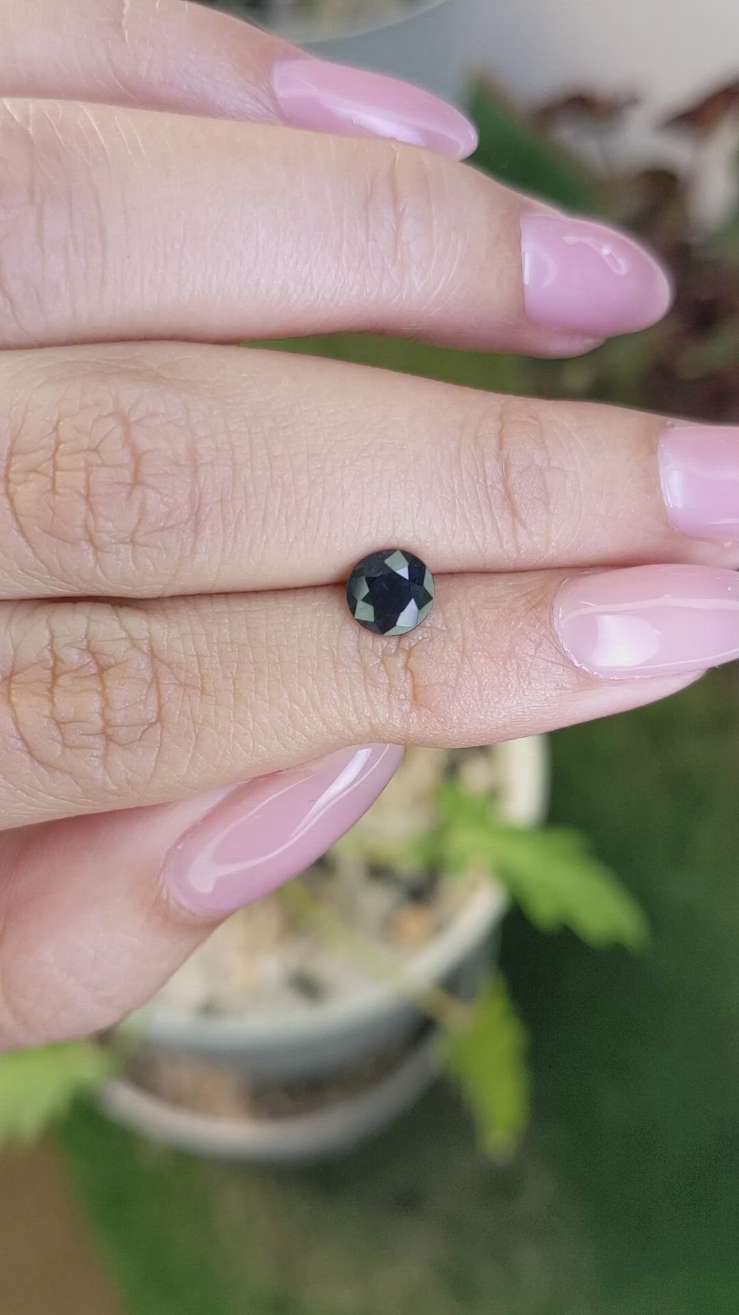 1.21 Ct. Greenish Blue Sapphire from Madagascar Size Video