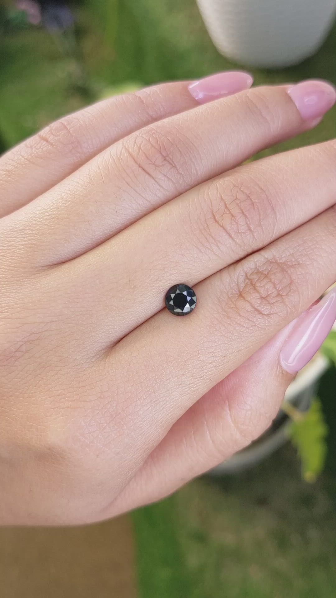 1.21 Ct. Greenish Blue Sapphire from Madagascar Size Video