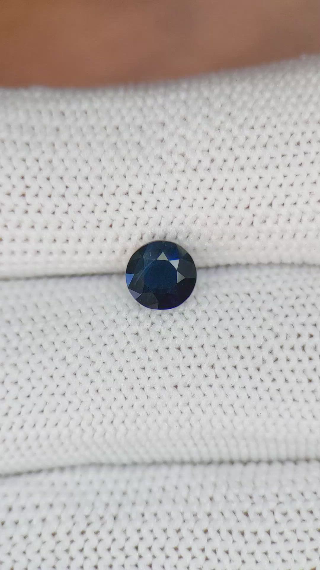 1.21 Ct. Greenish Blue Sapphire from Madagascar Size Video
