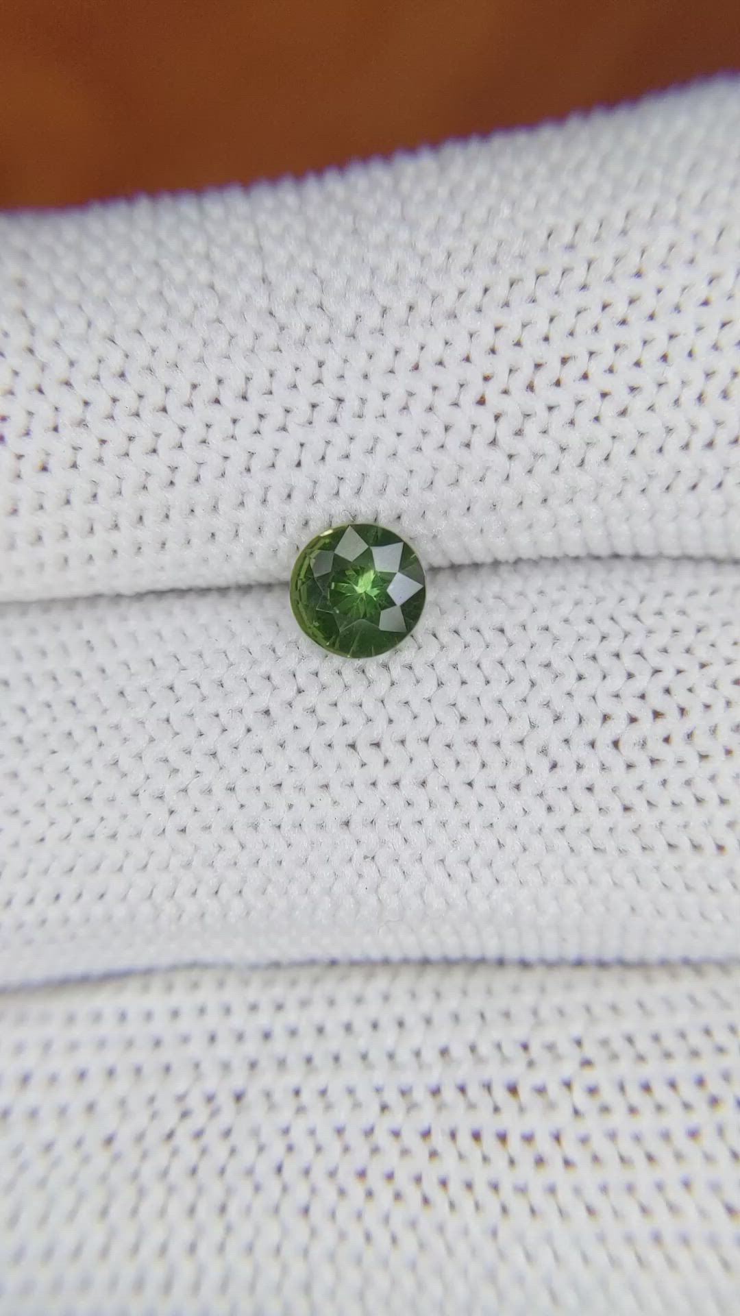 0.60 Ct. Green Sapphire from Madagascar Size Video