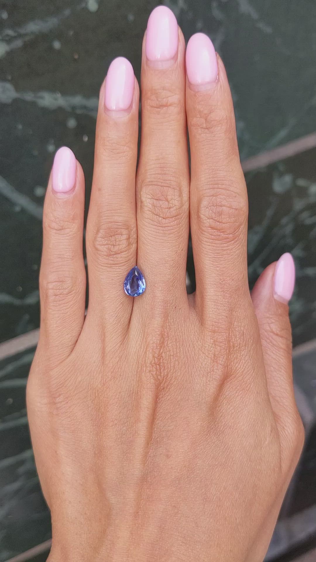 2.07 Ct. Blue Sapphire from Ceylon (Sri Lanka) Size Video