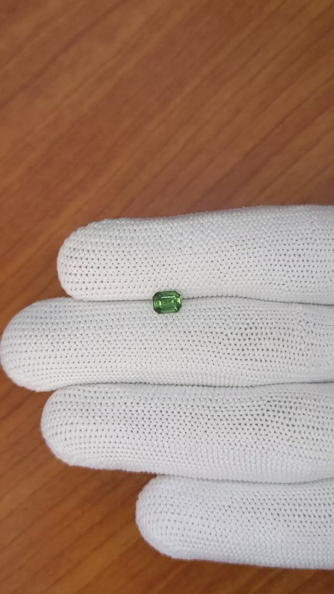 0.69 Ct. Green Sapphire from Madagascar Size Video