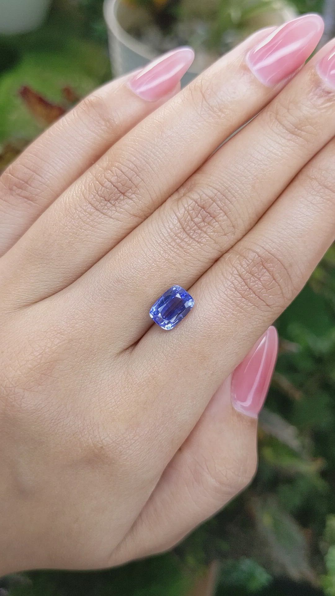 3.04 Ct. Blue Sapphire from Ceylon (Sri Lanka) Size Video