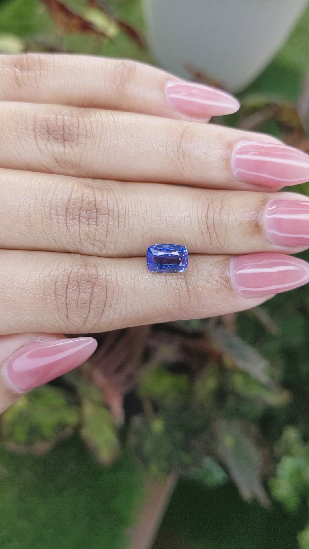 3.04 Ct. Blue Sapphire from Ceylon (Sri Lanka) Size Video