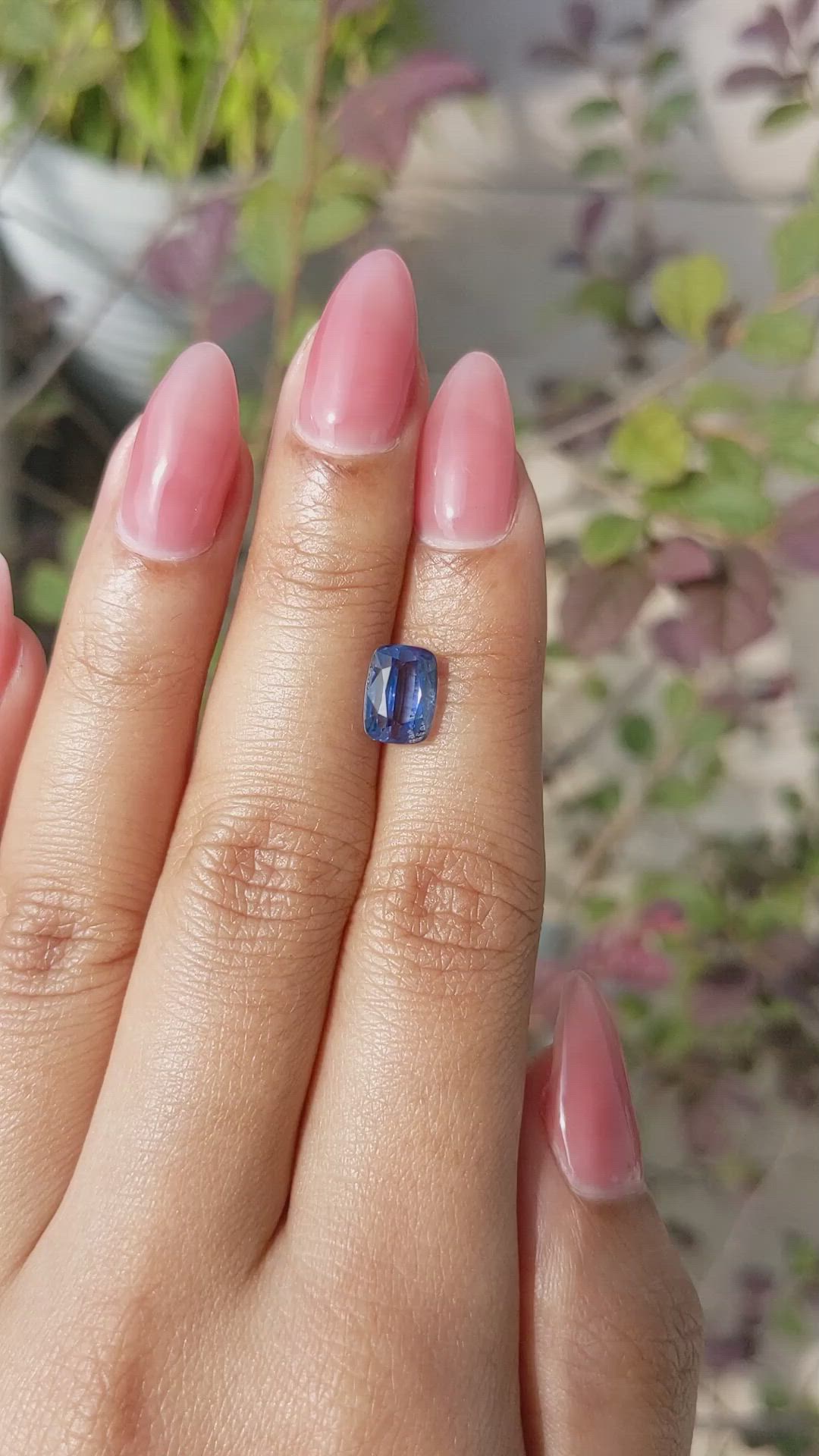 3.04 Ct. Blue Sapphire from Ceylon (Sri Lanka) Size Video