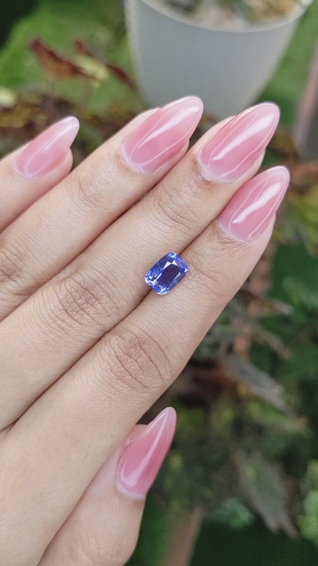 3.04 Ct. Blue Sapphire from Ceylon (Sri Lanka) Size Video