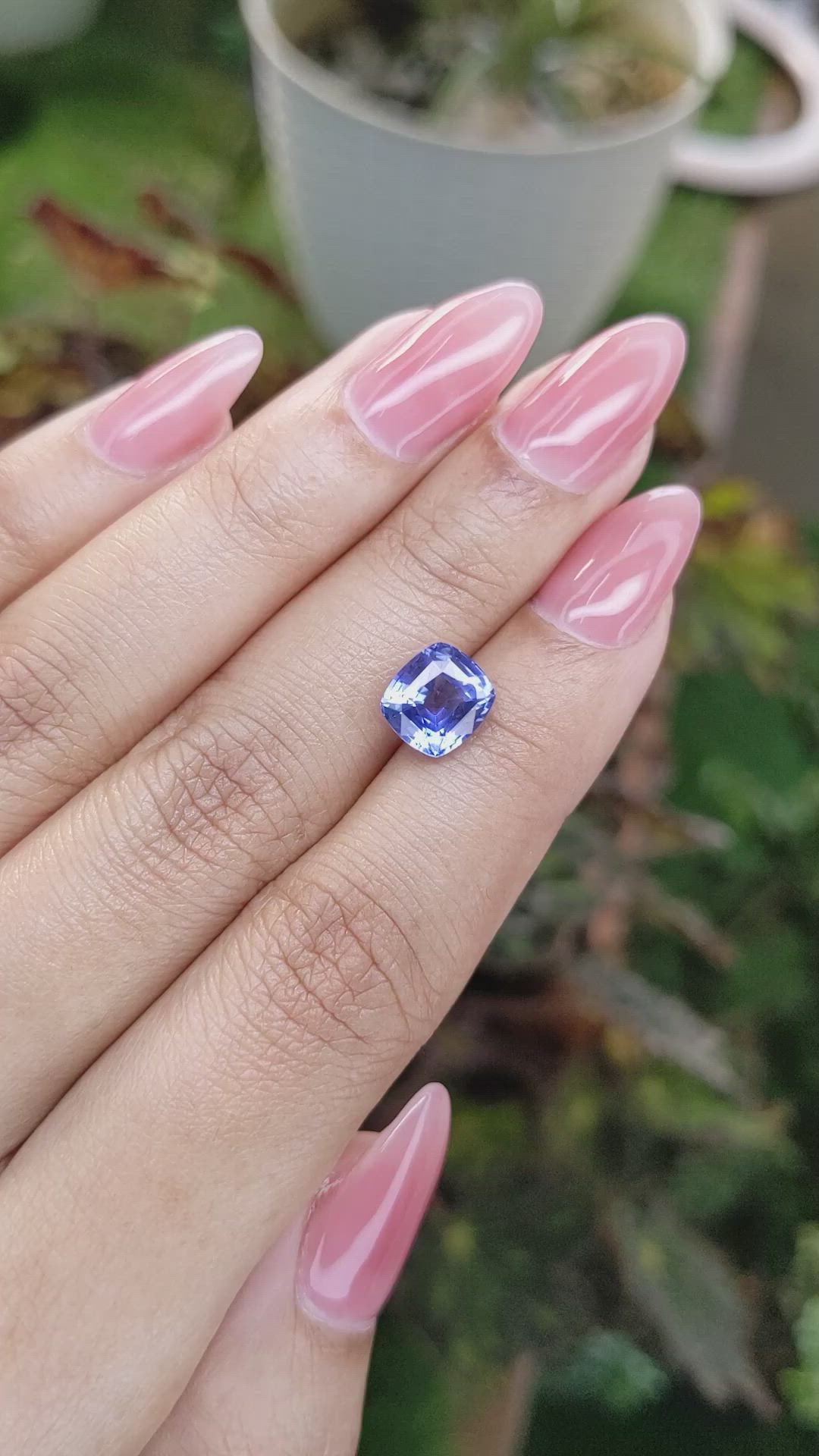 3.01 Ct. Blue Sapphire from Ceylon (Sri Lanka) Size Video