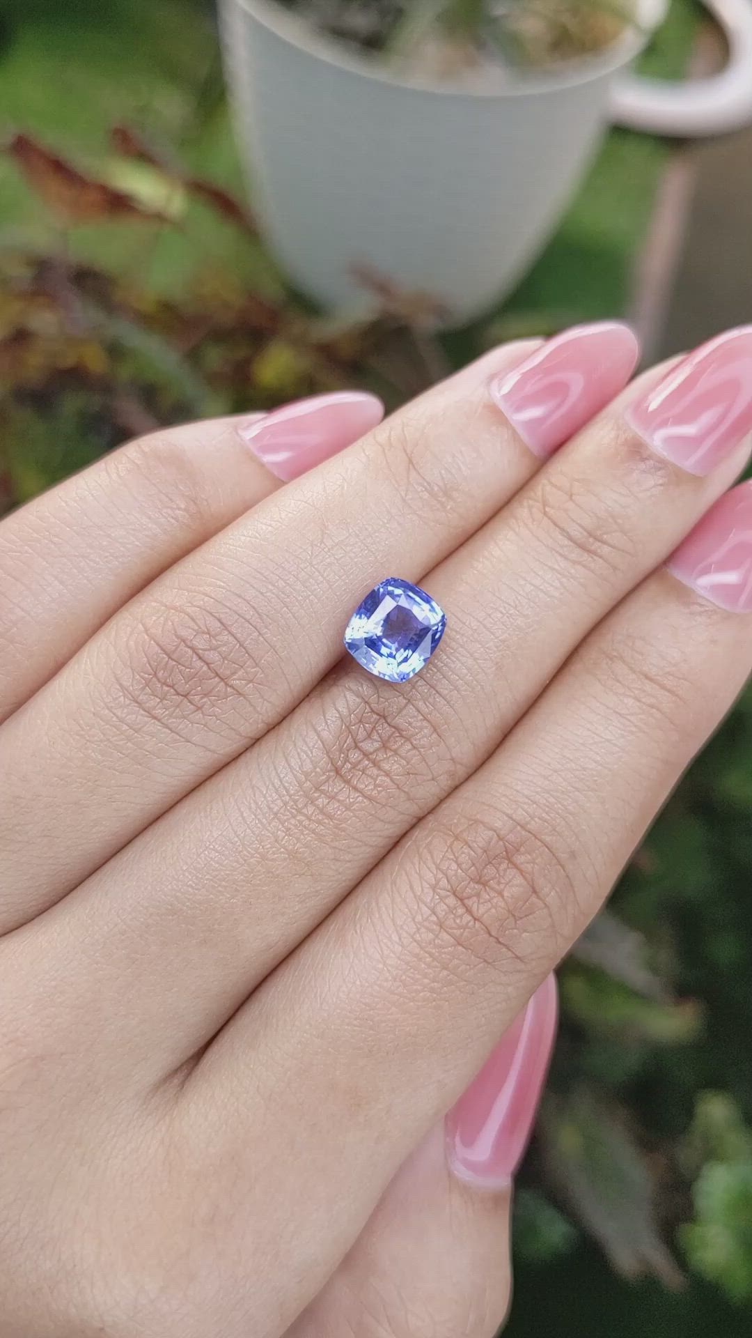 3.01 Ct. Blue Sapphire from Ceylon (Sri Lanka) Size Video