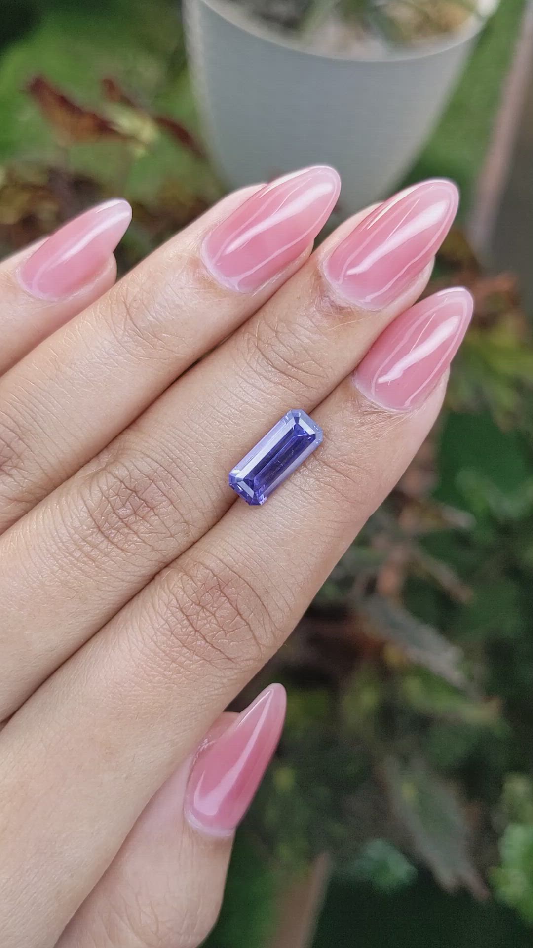 3.21 Ct. Violet Sapphire from Ceylon (Sri Lanka) Size Video