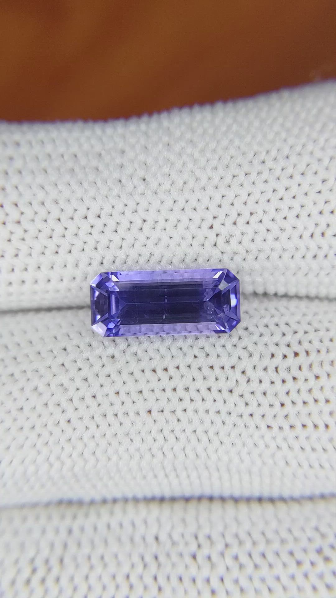 3.21 Ct. Violet Sapphire from Ceylon (Sri Lanka) Size Video