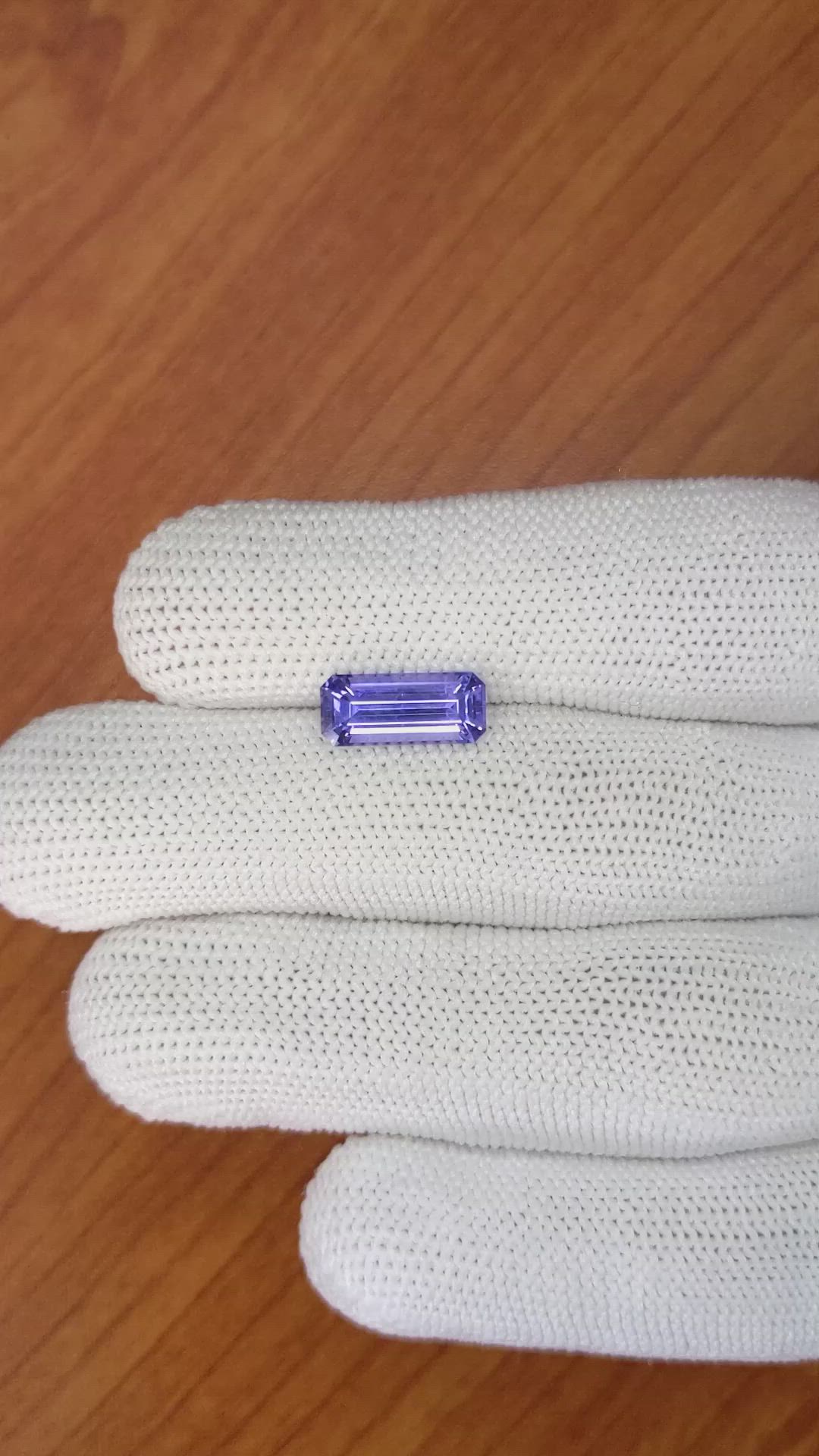 3.21 Ct. Violet Sapphire from Ceylon (Sri Lanka) Size Video