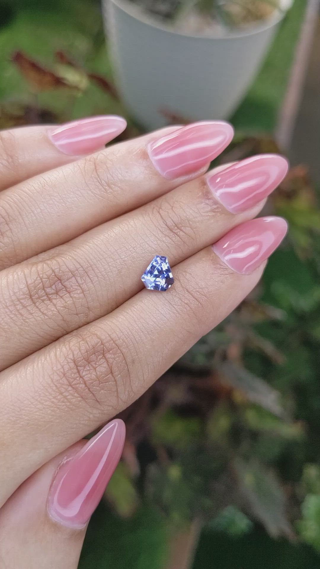 1.23 Ct. Blue Sapphire from Ceylon (Sri Lanka) Size Video