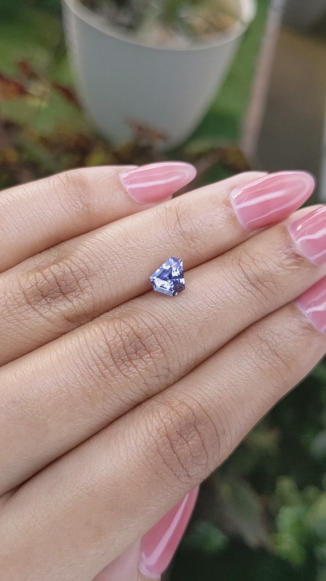 1.23 Ct. Blue Sapphire from Ceylon (Sri Lanka) Size Video