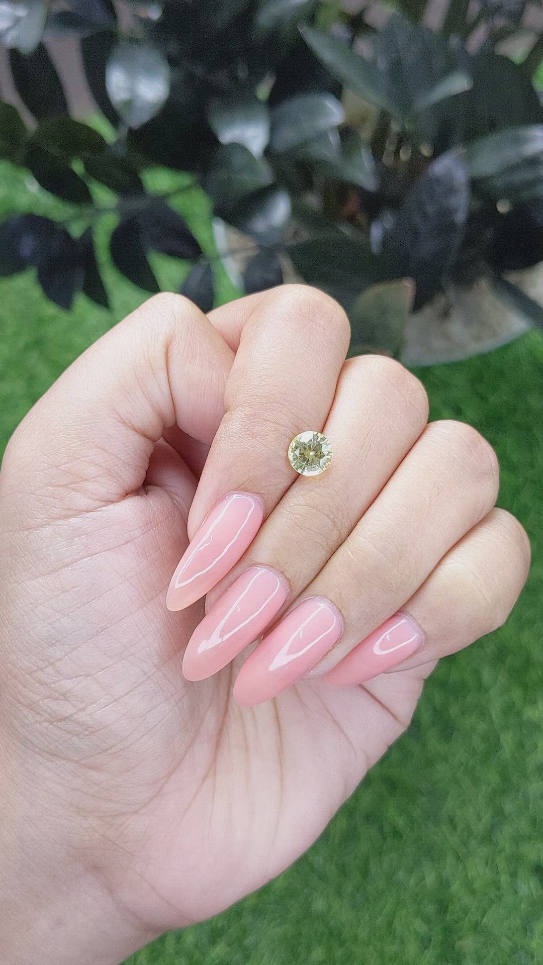 1.40 Ct. Yellow Sapphire from Madagascar Size Video