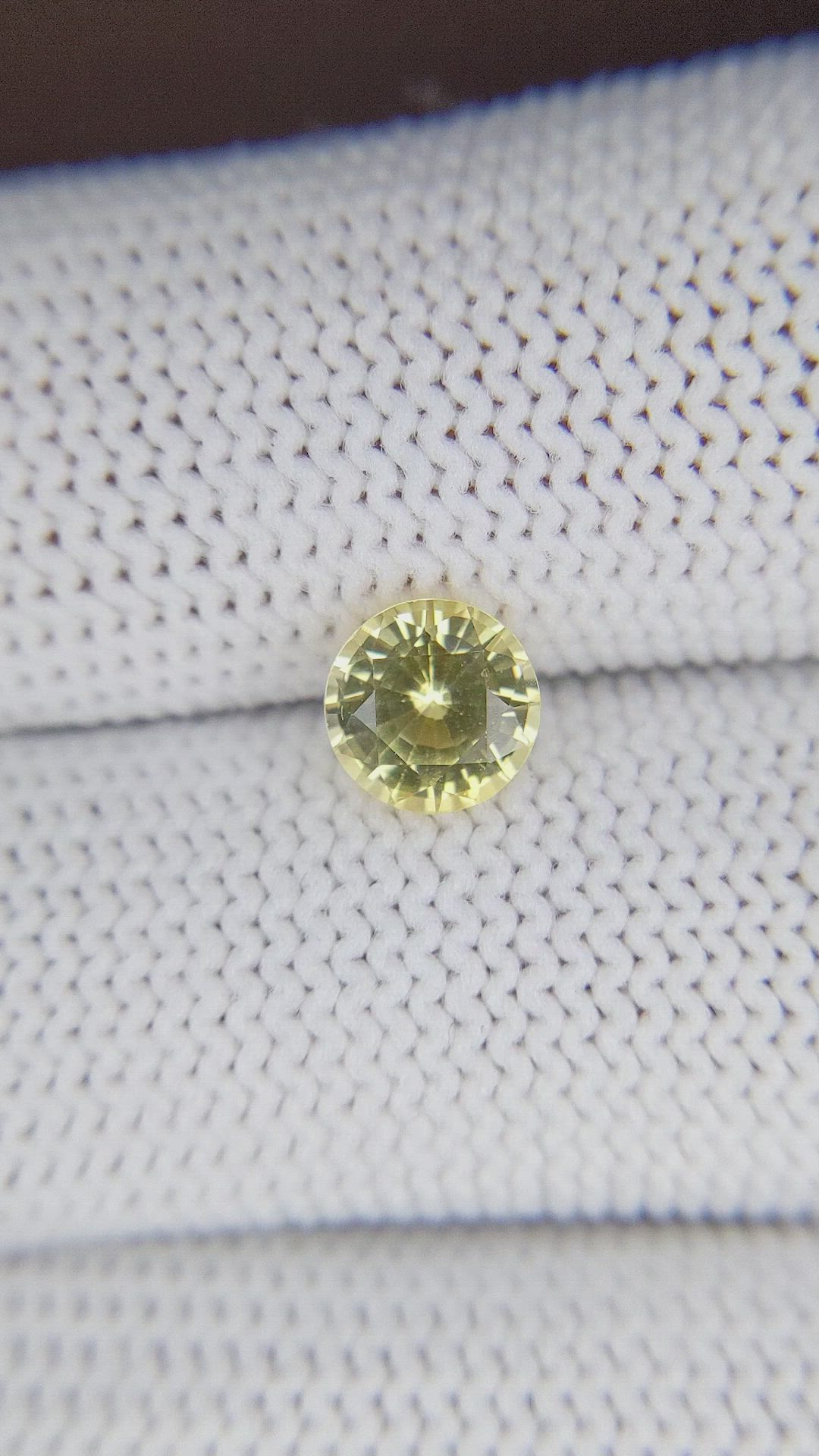 1.40 Ct. Yellow Sapphire from Madagascar Size Video