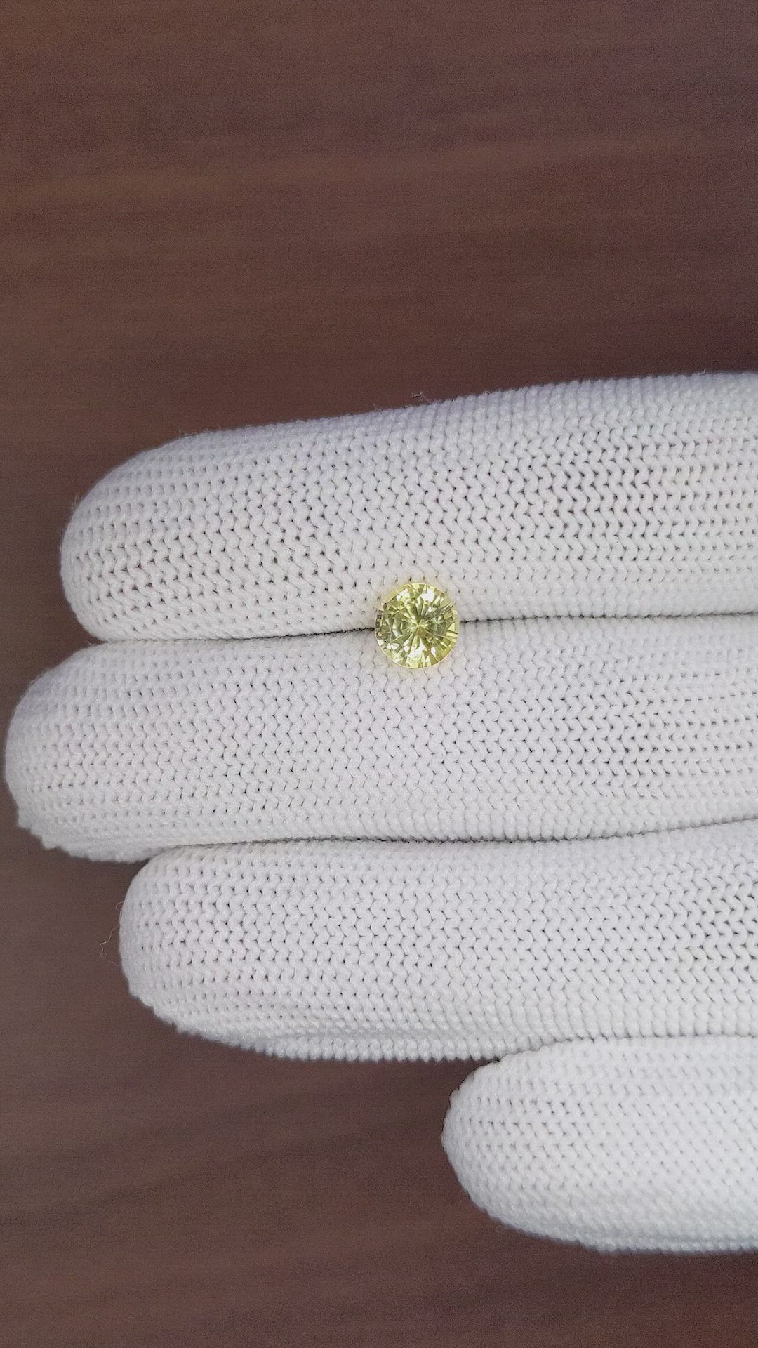 1.40 Ct. Yellow Sapphire from Madagascar Size Video