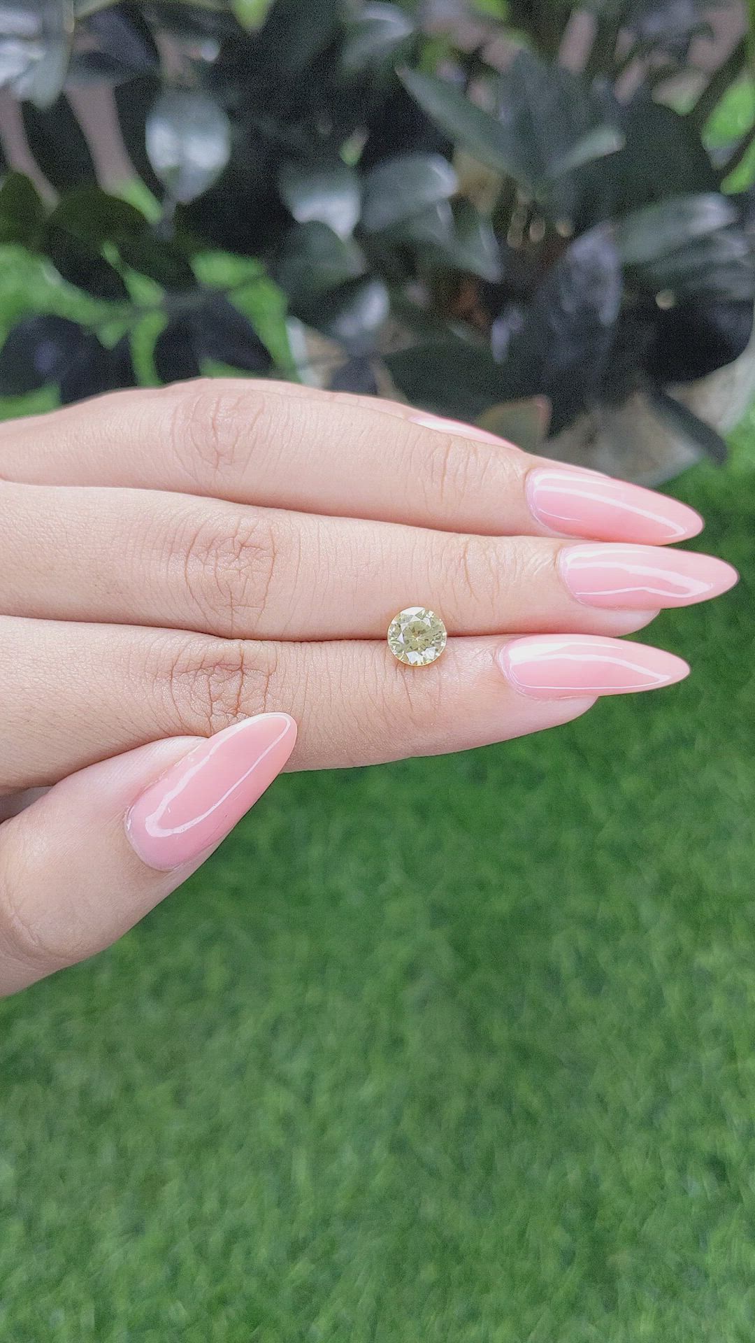 1.40 Ct. Yellow Sapphire from Madagascar Size Video