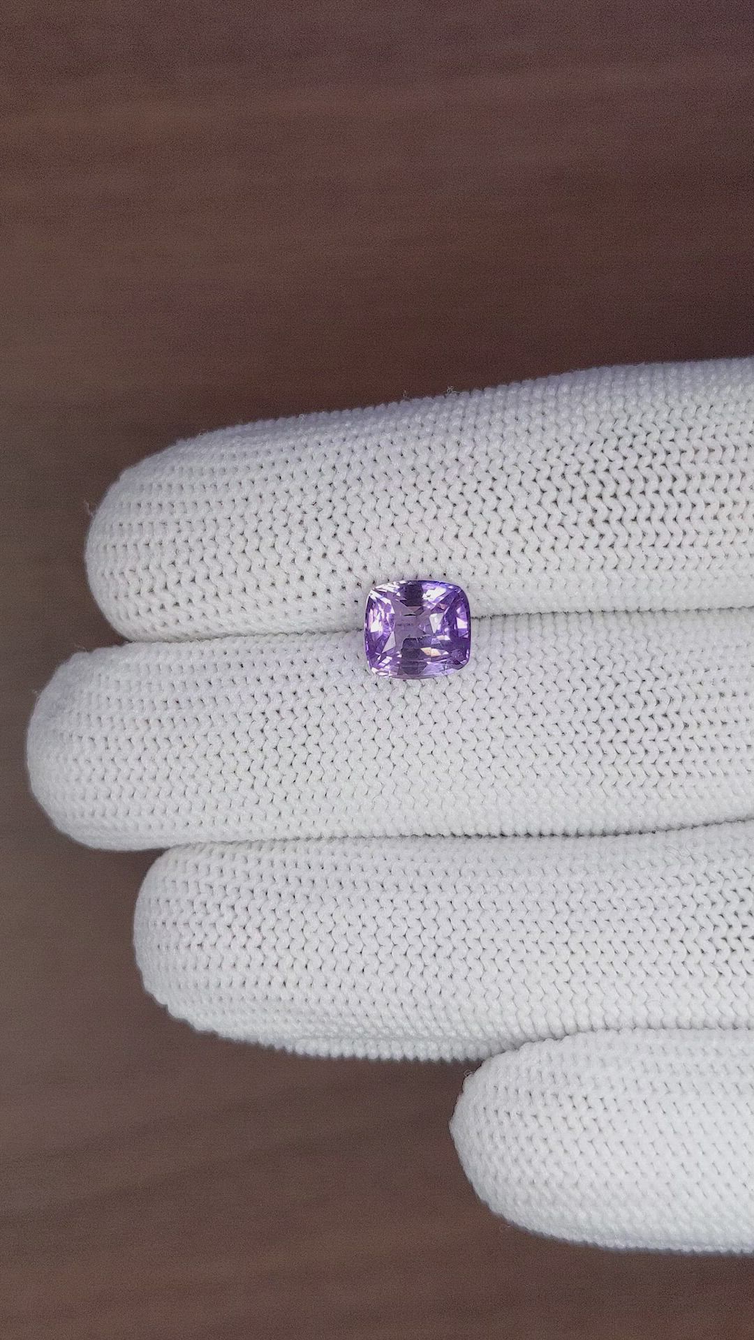 2.99 Ct. Bluish Purple Sapphire from Ceylon (Sri Lanka) Size Video