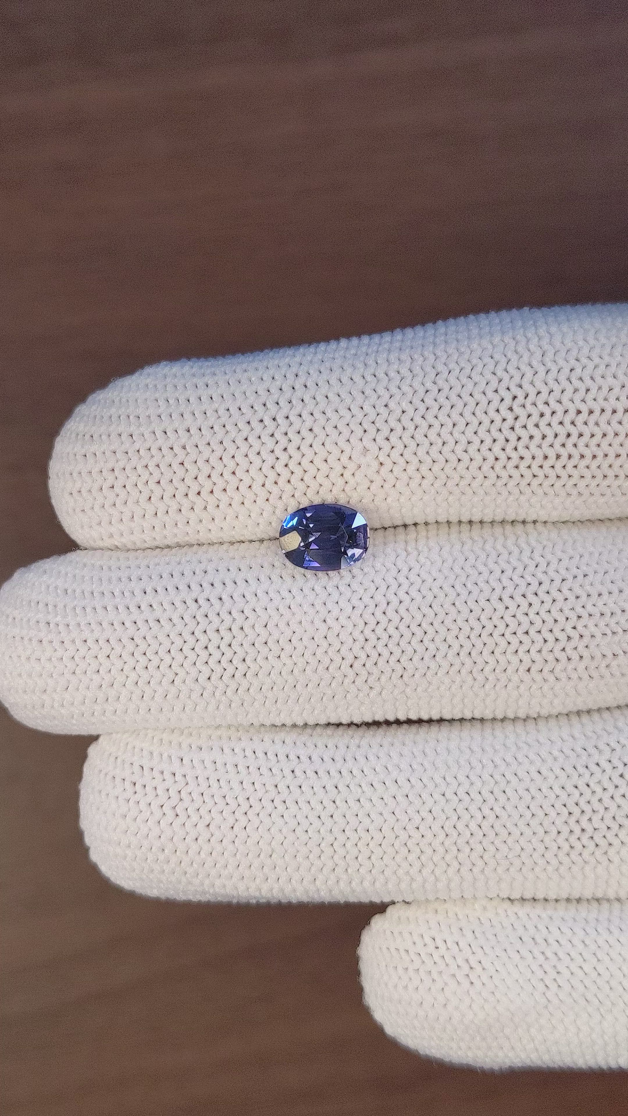 1.68 Ct. Color Change Sapphire from Madagascar Size Video