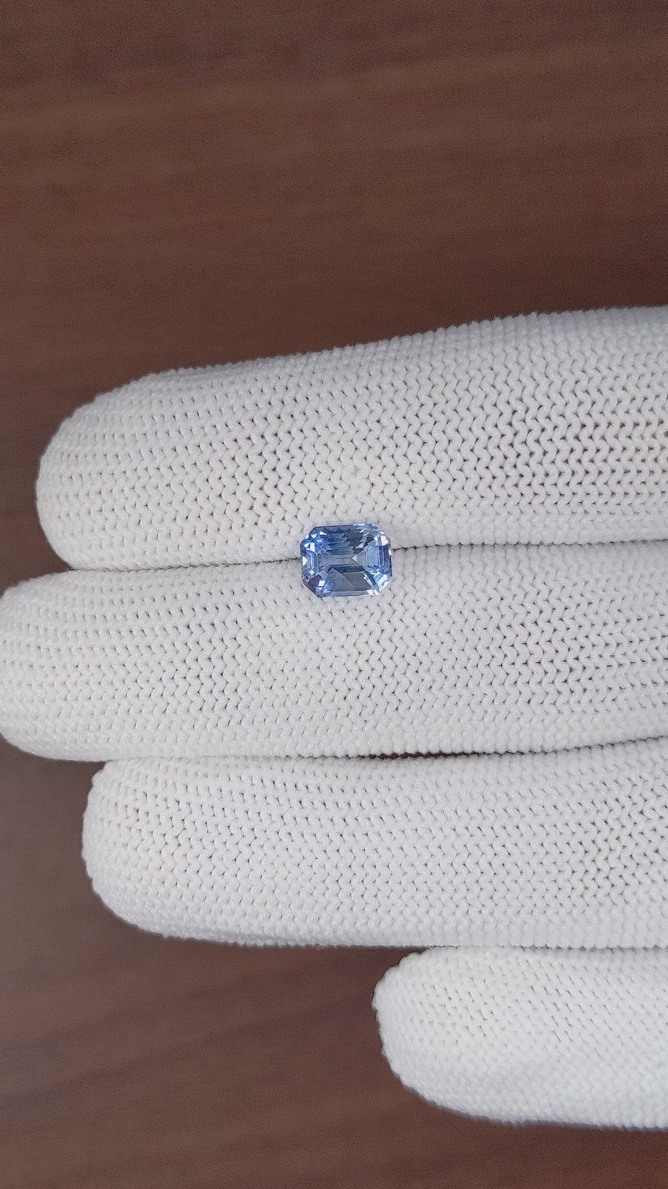 2.08 Ct. Blue Sapphire from Ceylon (Sri Lanka) Size Video
