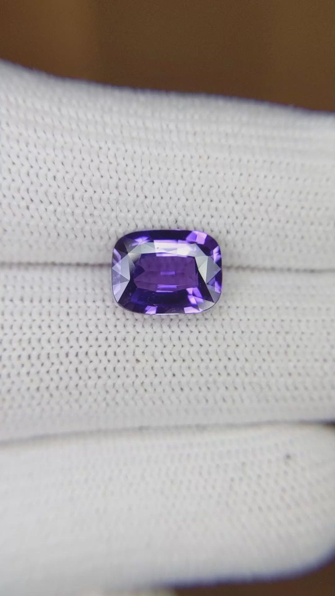 3.03 Ct. Purple Sapphire from Madagascar Size Video