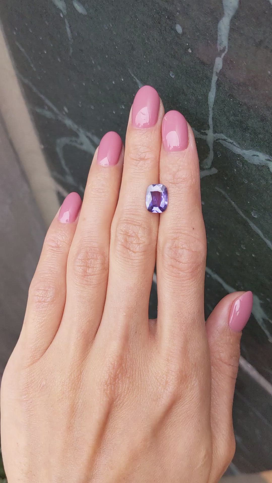 3.03 Ct. Purple Sapphire from Madagascar Size Video