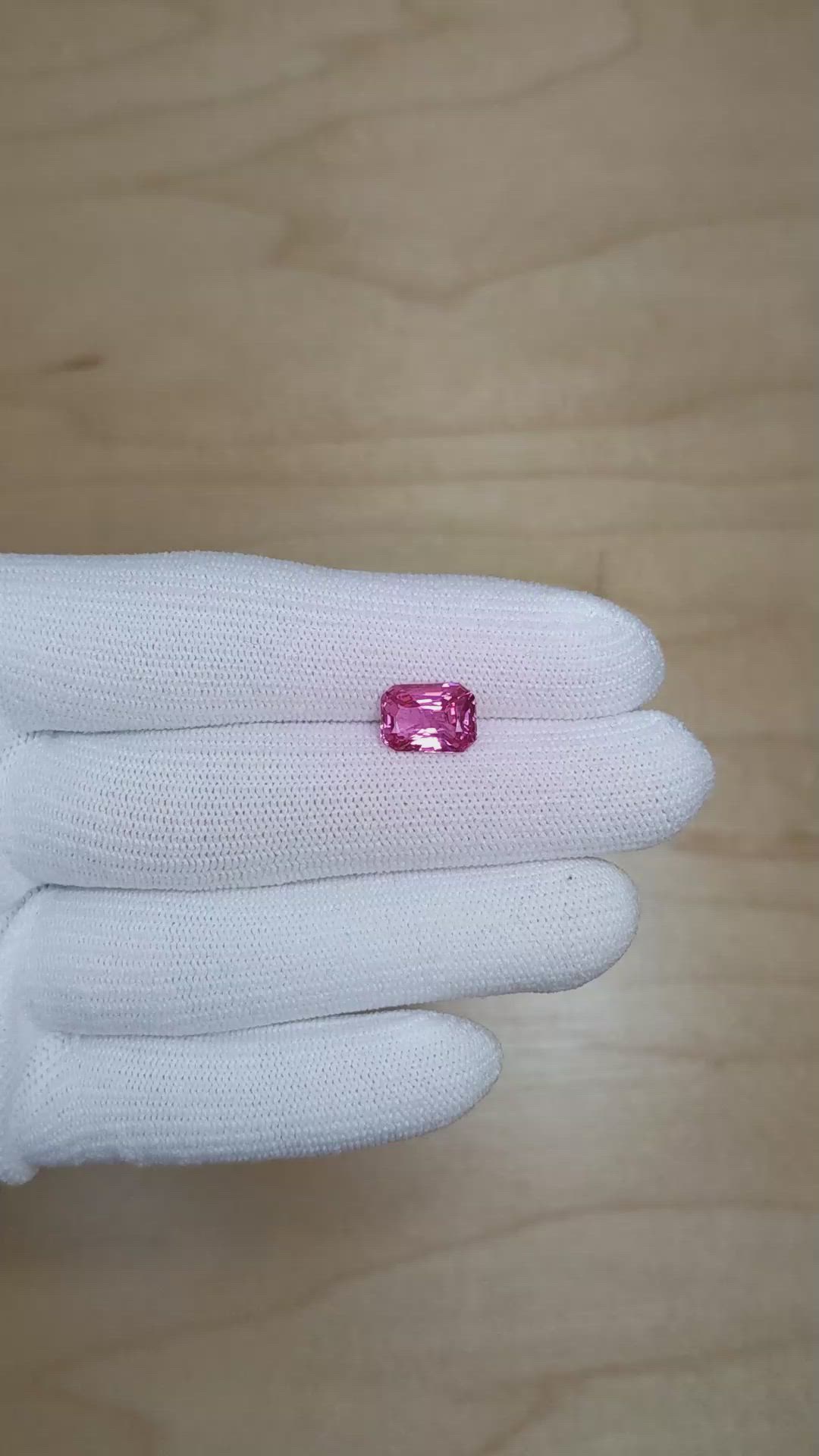 3.00 Ct. Pink Sapphire from Madagascar Size Video