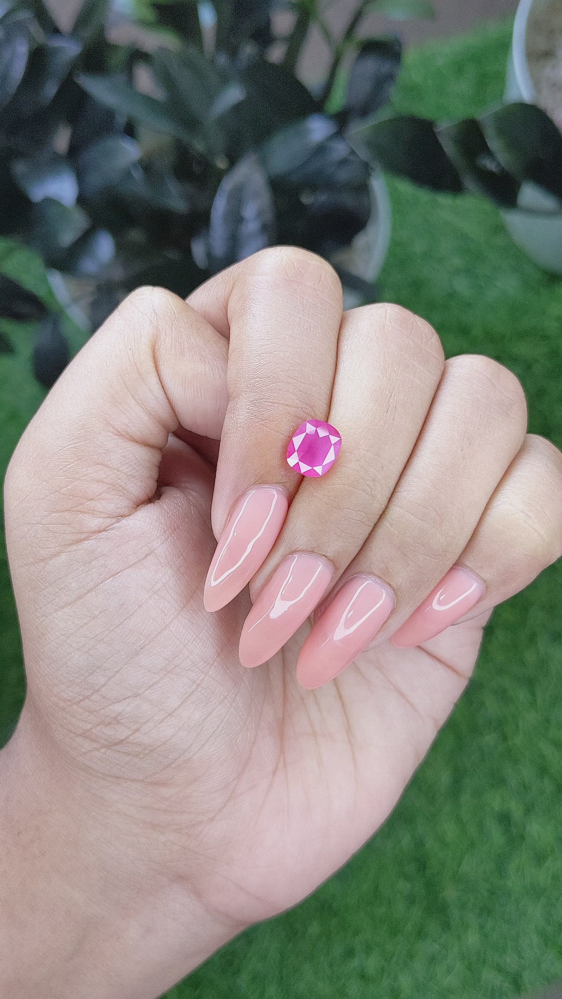 2.04 Ct. Pink Sapphire from Tanzania Size Video