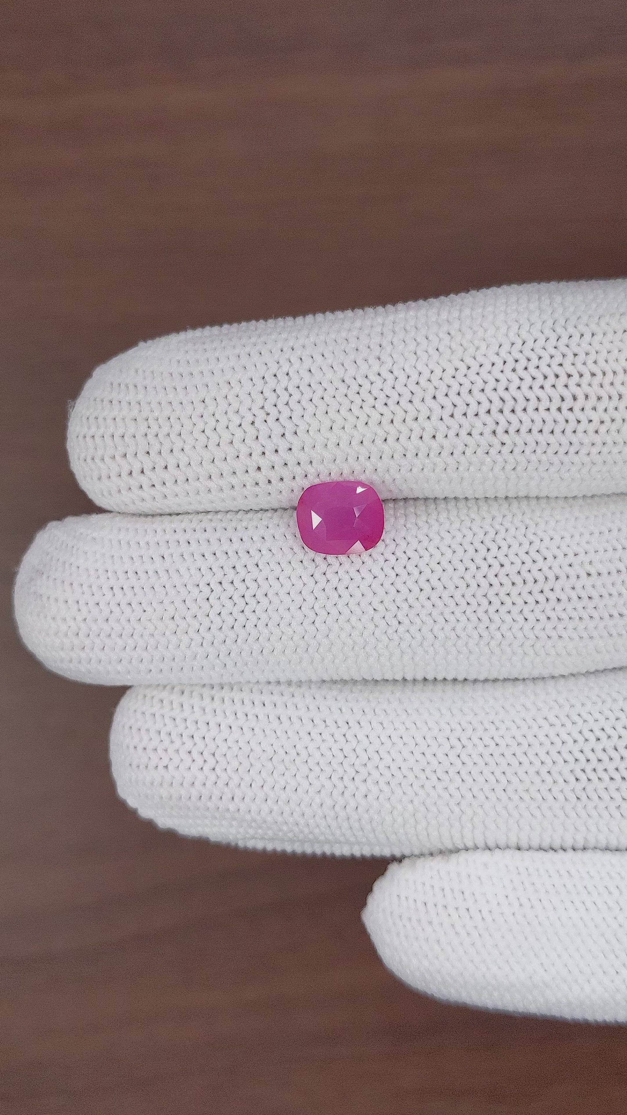 2.04 Ct. Pink Sapphire from Tanzania Size Video