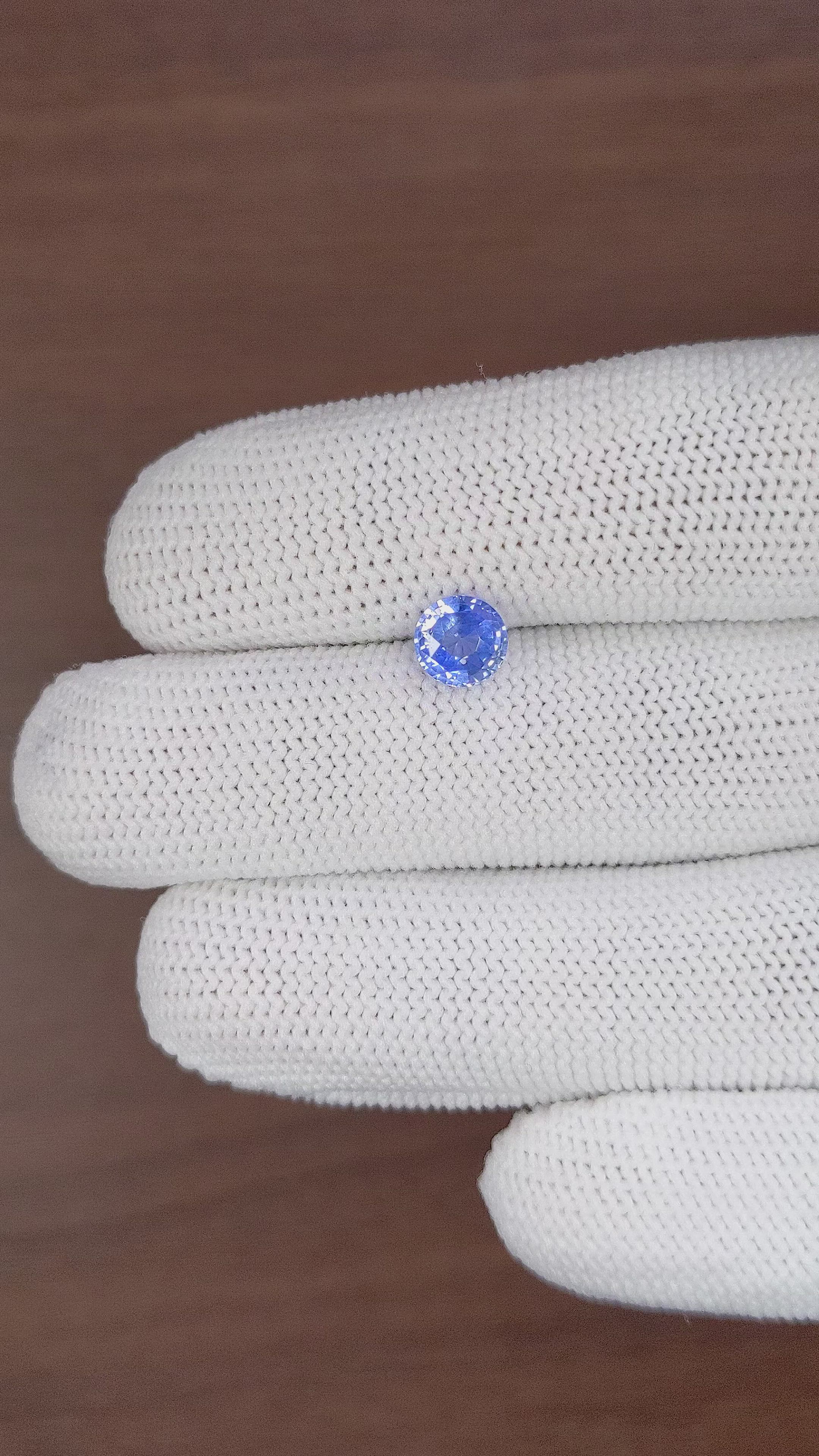 1.60 Ct. Blue Sapphire from Ceylon (Sri Lanka) Size Video