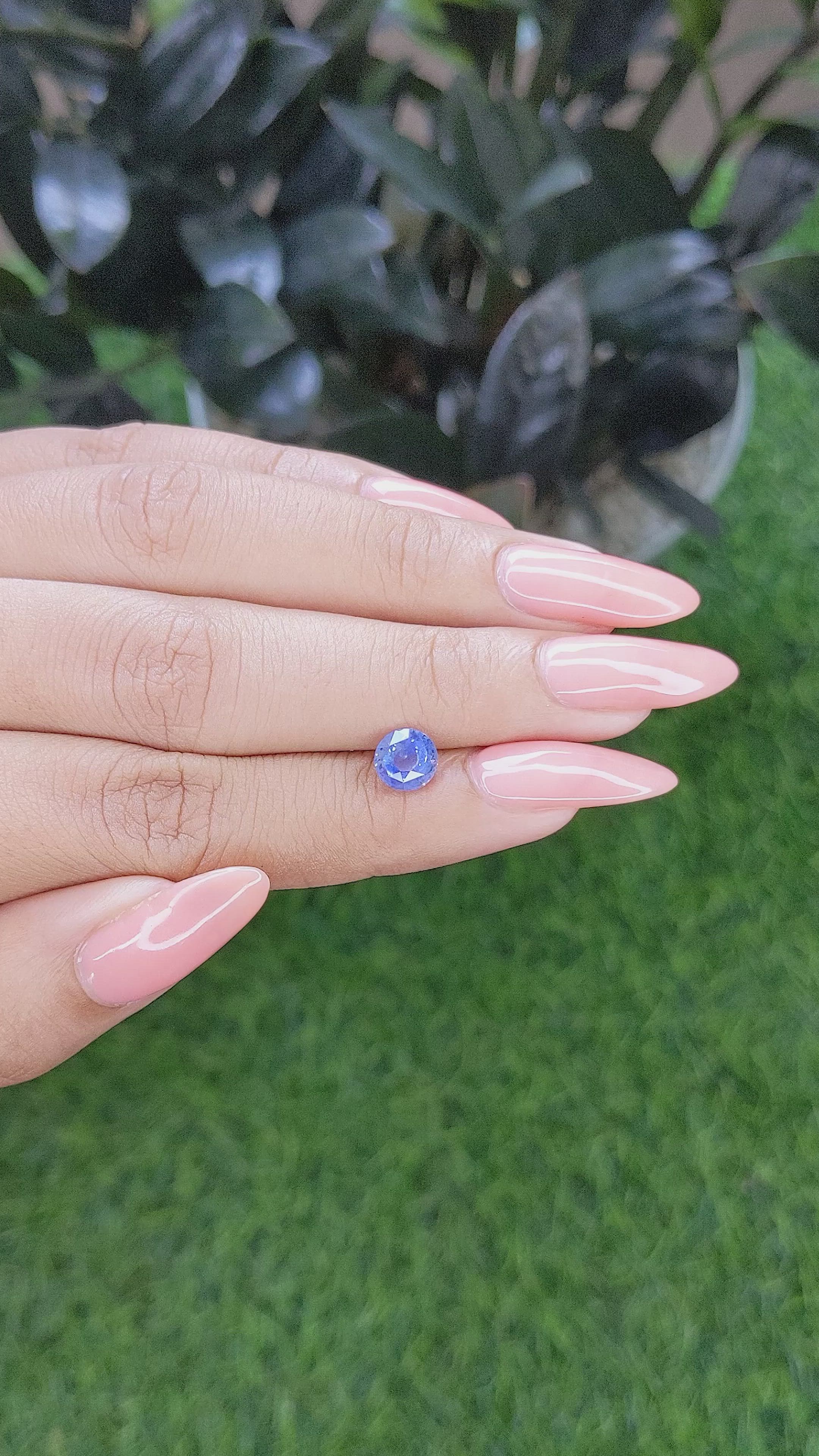 1.60 Ct. Blue Sapphire from Ceylon (Sri Lanka) Size Video