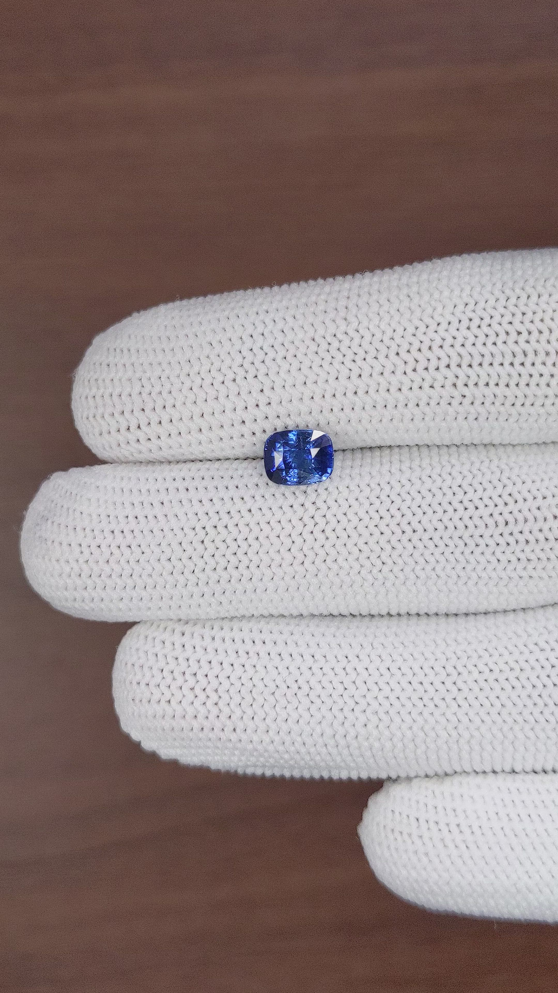 1.52 Ct. Blue Sapphire from Africa Size Video