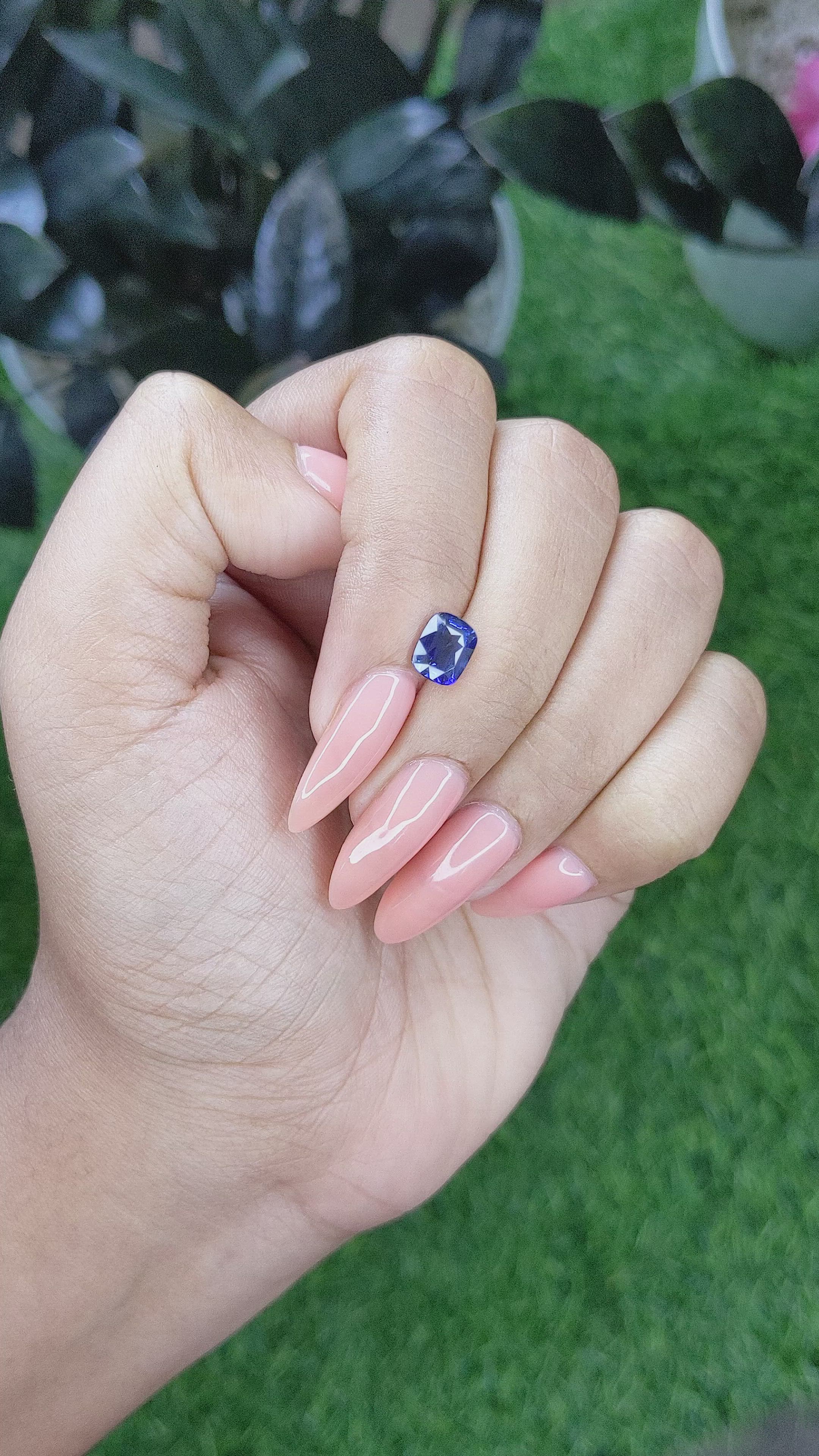 1.54 Ct. Blue Sapphire from Africa Size Video