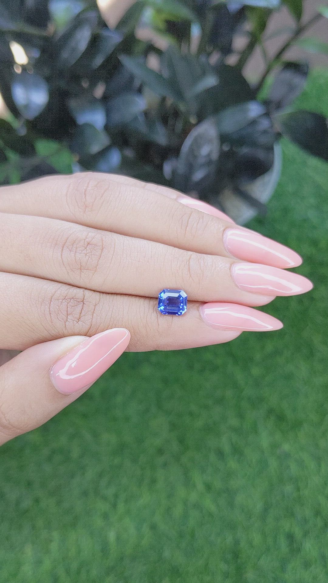 1.99 Ct. Blue Sapphire from Africa Size Video