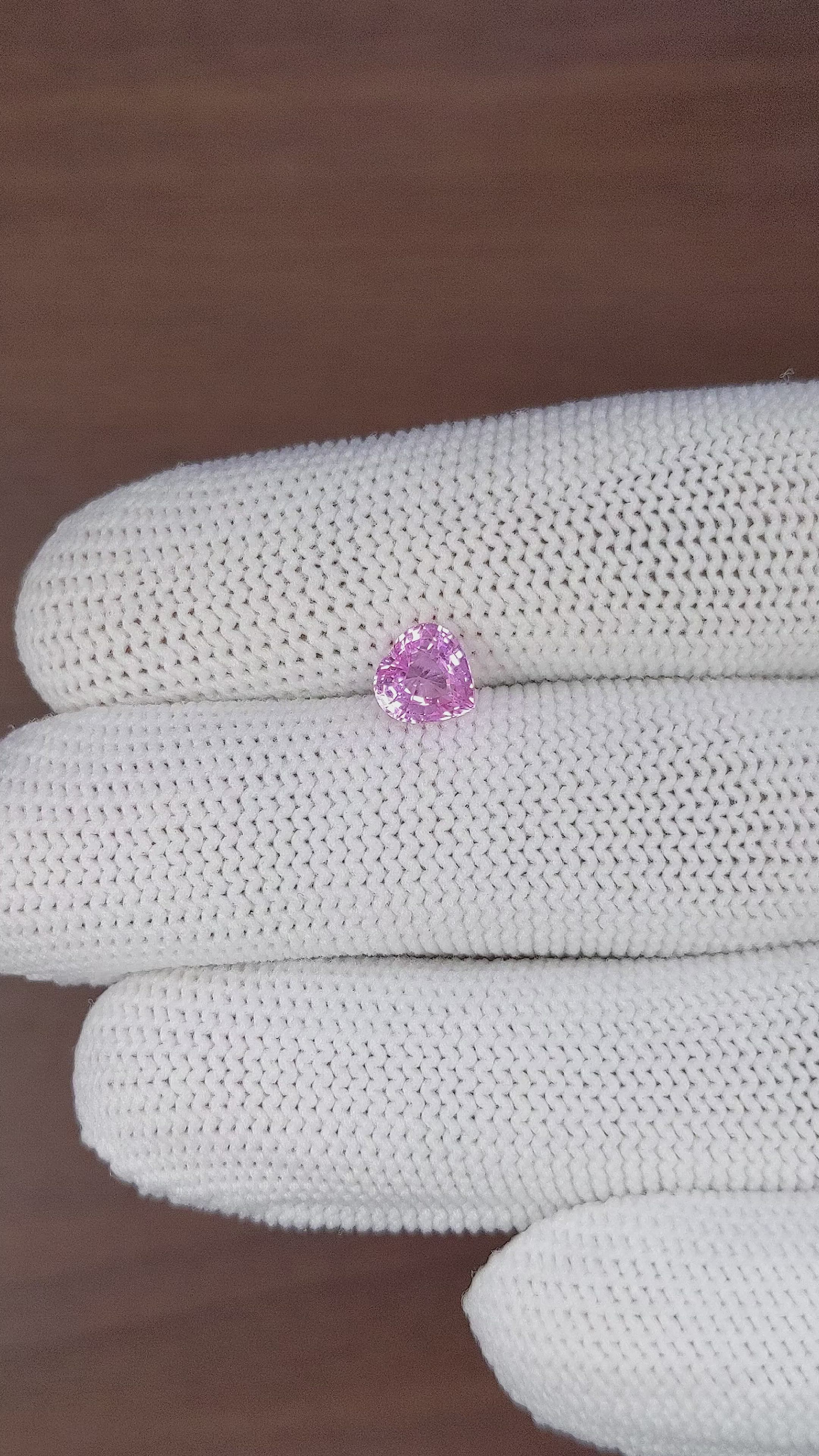 1.18 Ct. Pink Sapphire from Africa Size Video