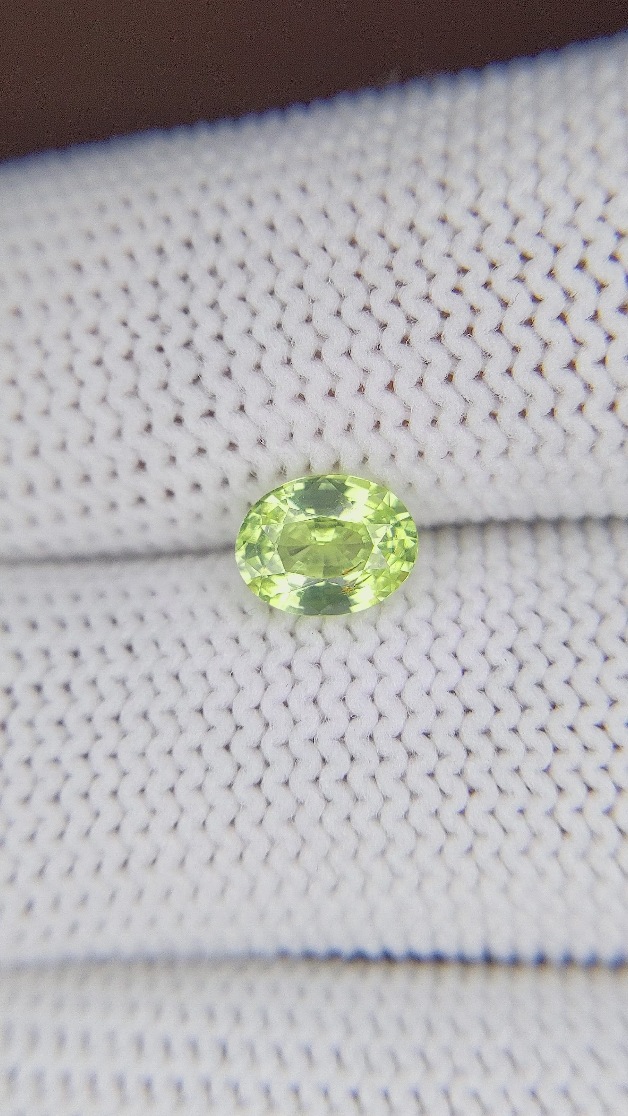 1.08 Ct. Green Sapphire from Africa Size Video