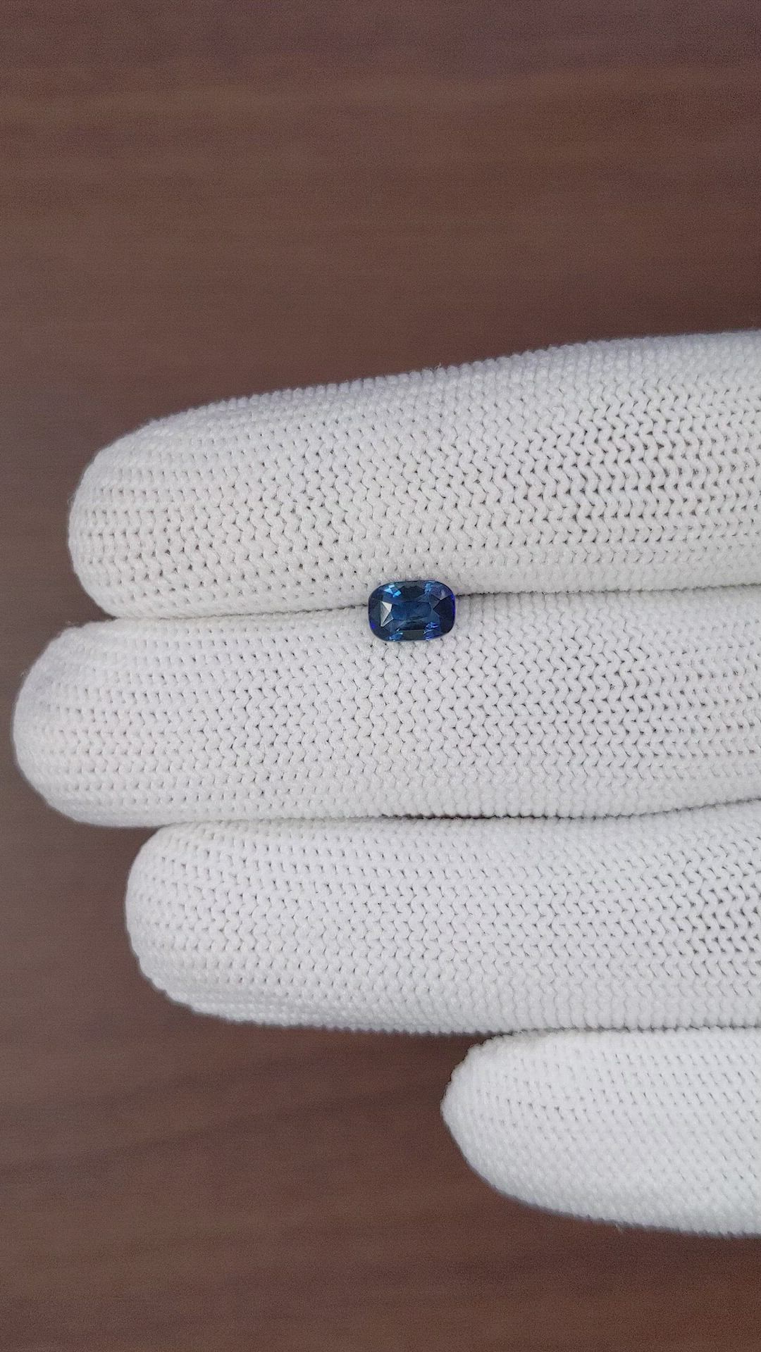 1.03 Ct. Blue Sapphire from Africa Size Video