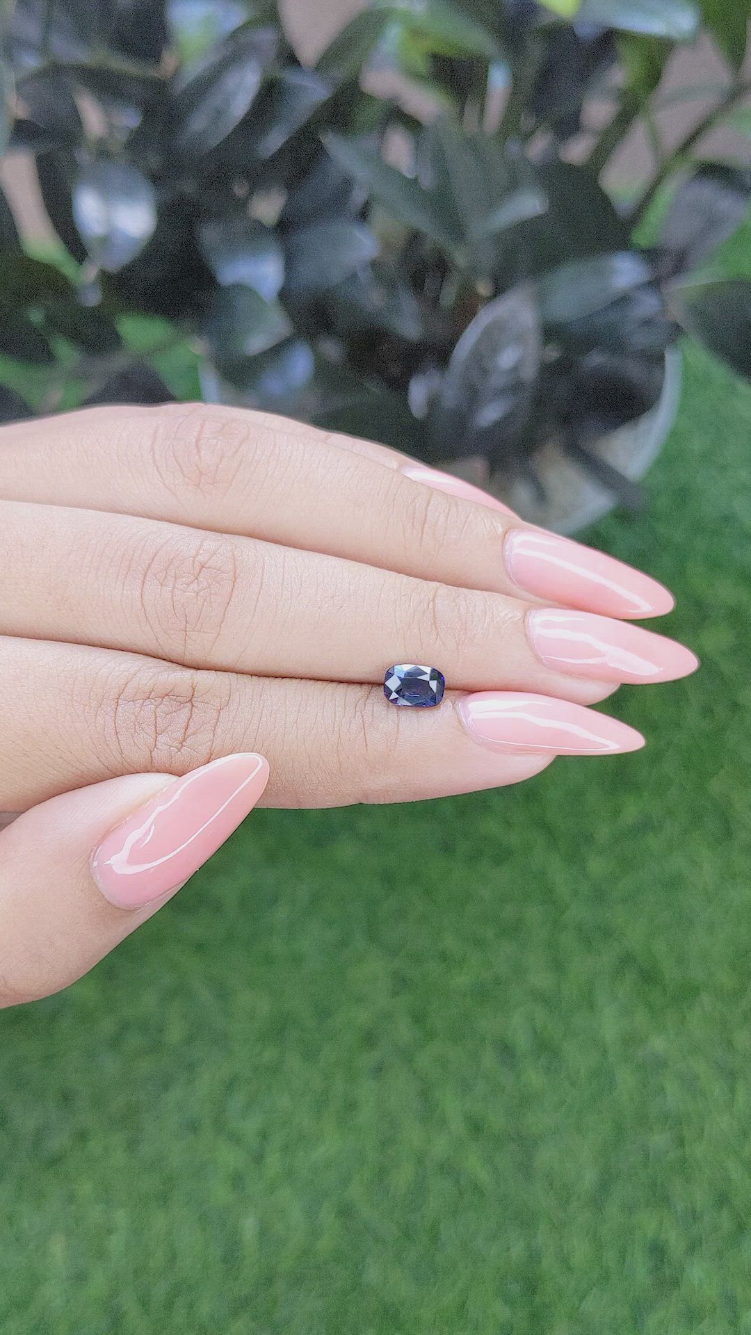 1.03 Ct. Blue Sapphire from Africa Size Video